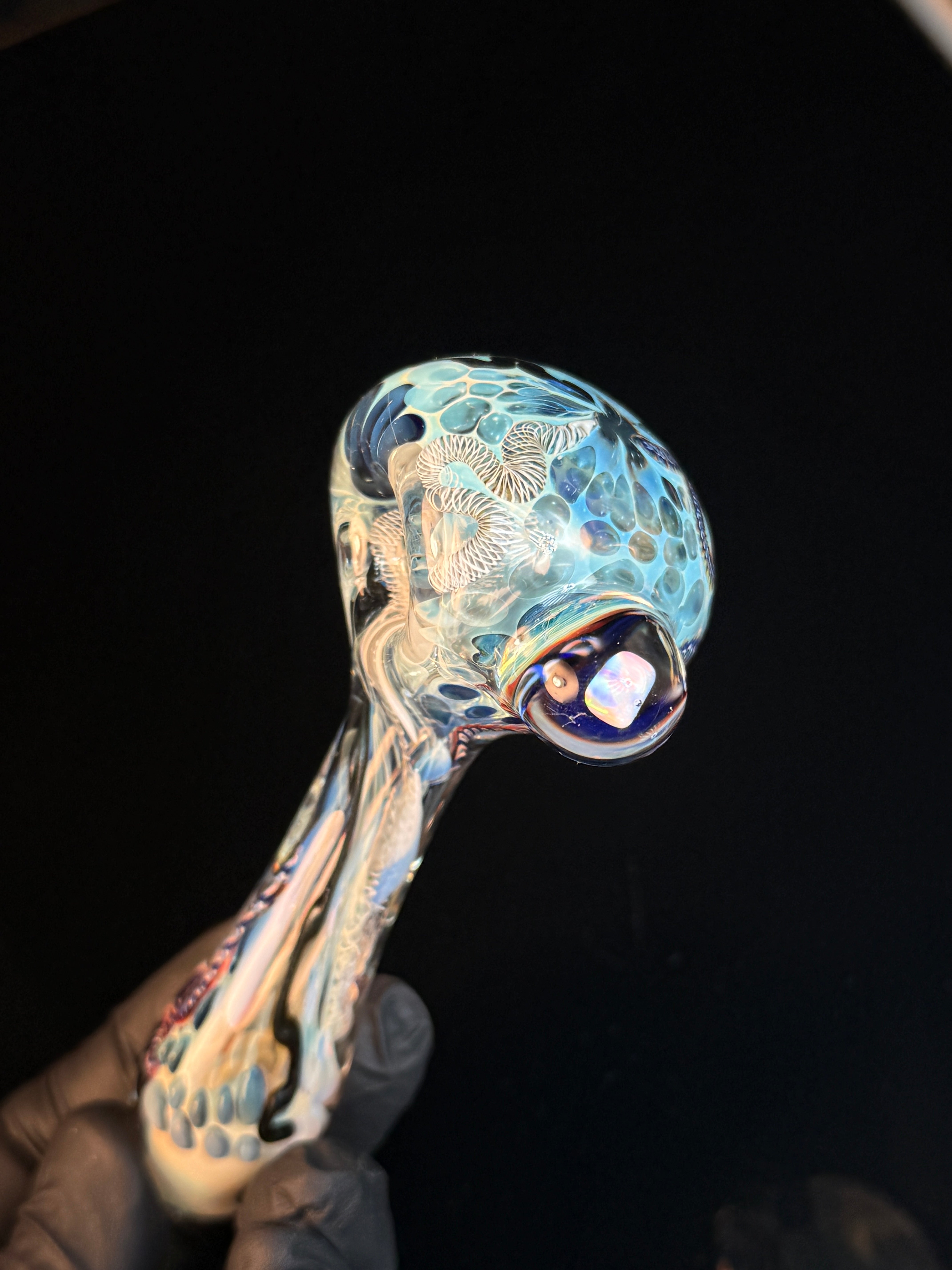 Cane fume opal spoon