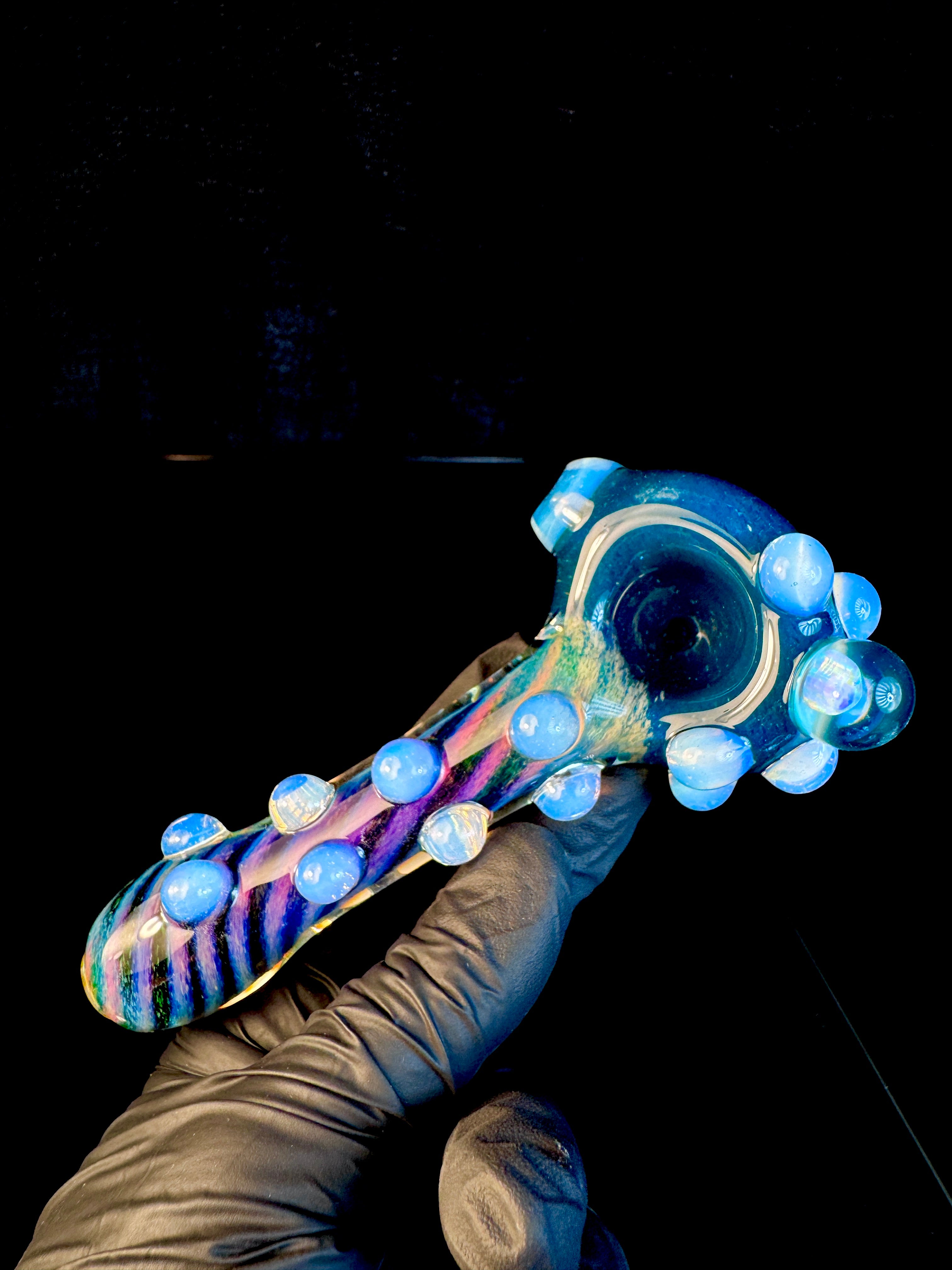 Blue green x ap striped opal pipe