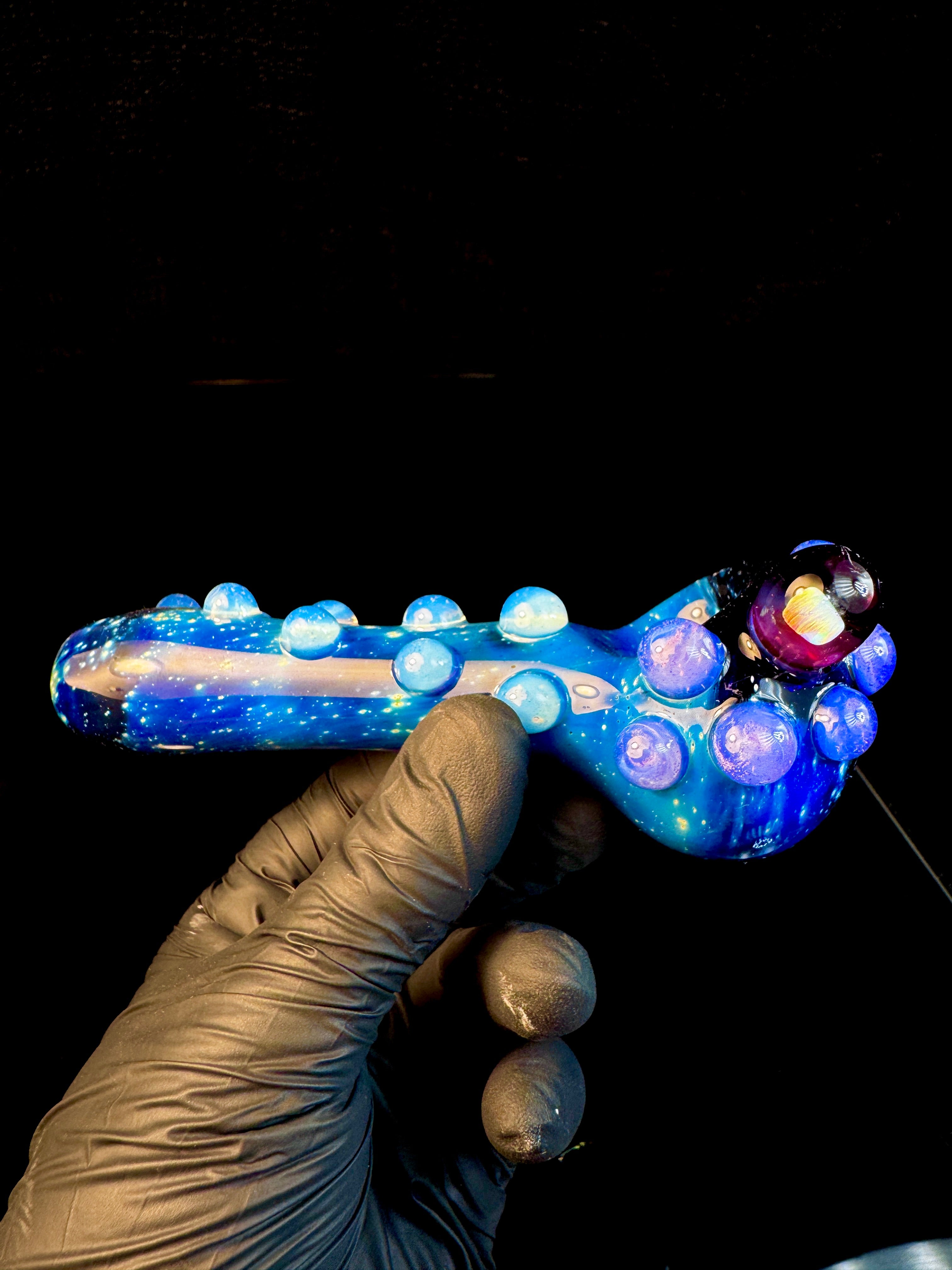 Pink slyme x Secret white Starry night opal pipe