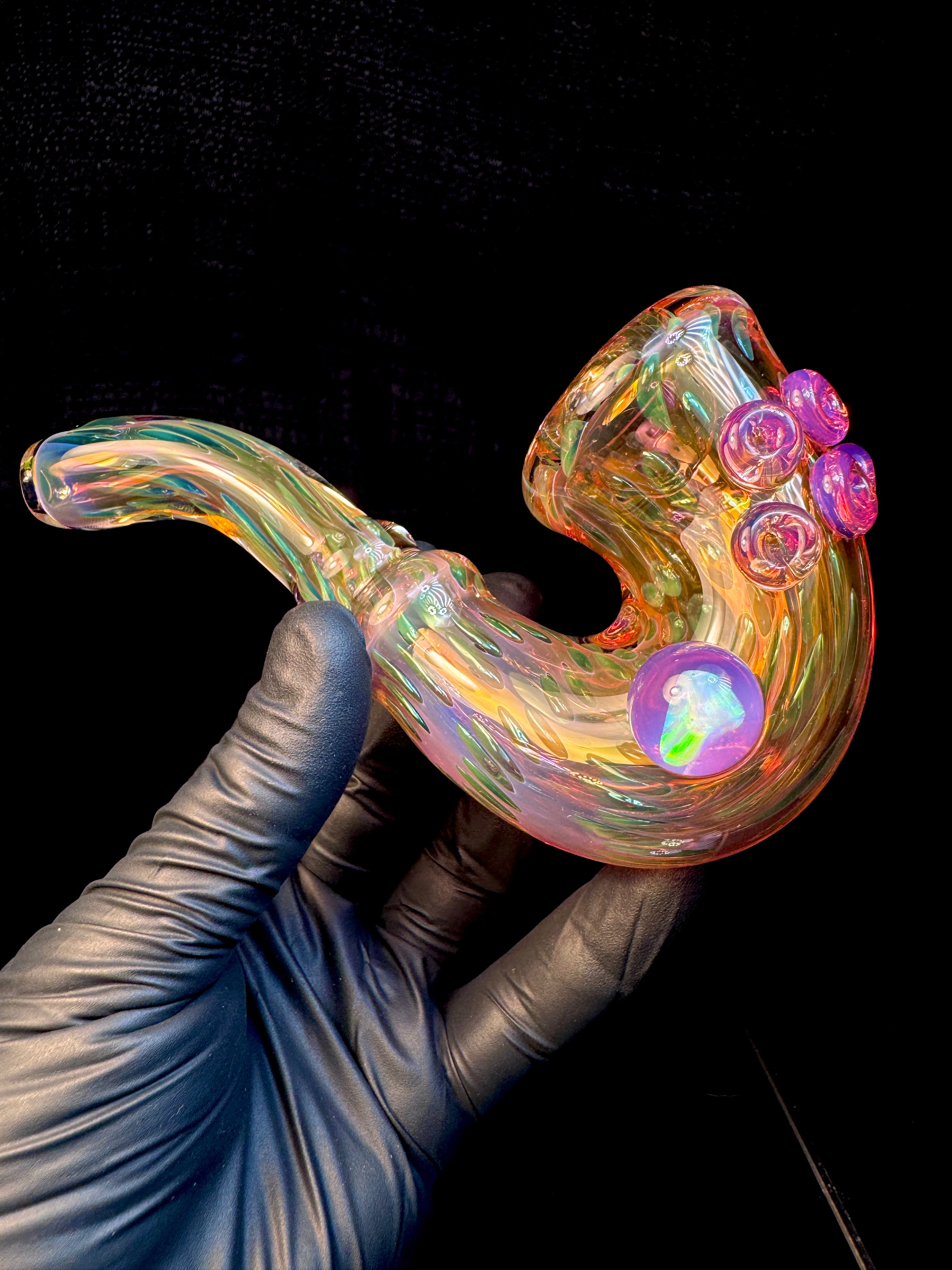 Gold fume x pink slyme opal lock