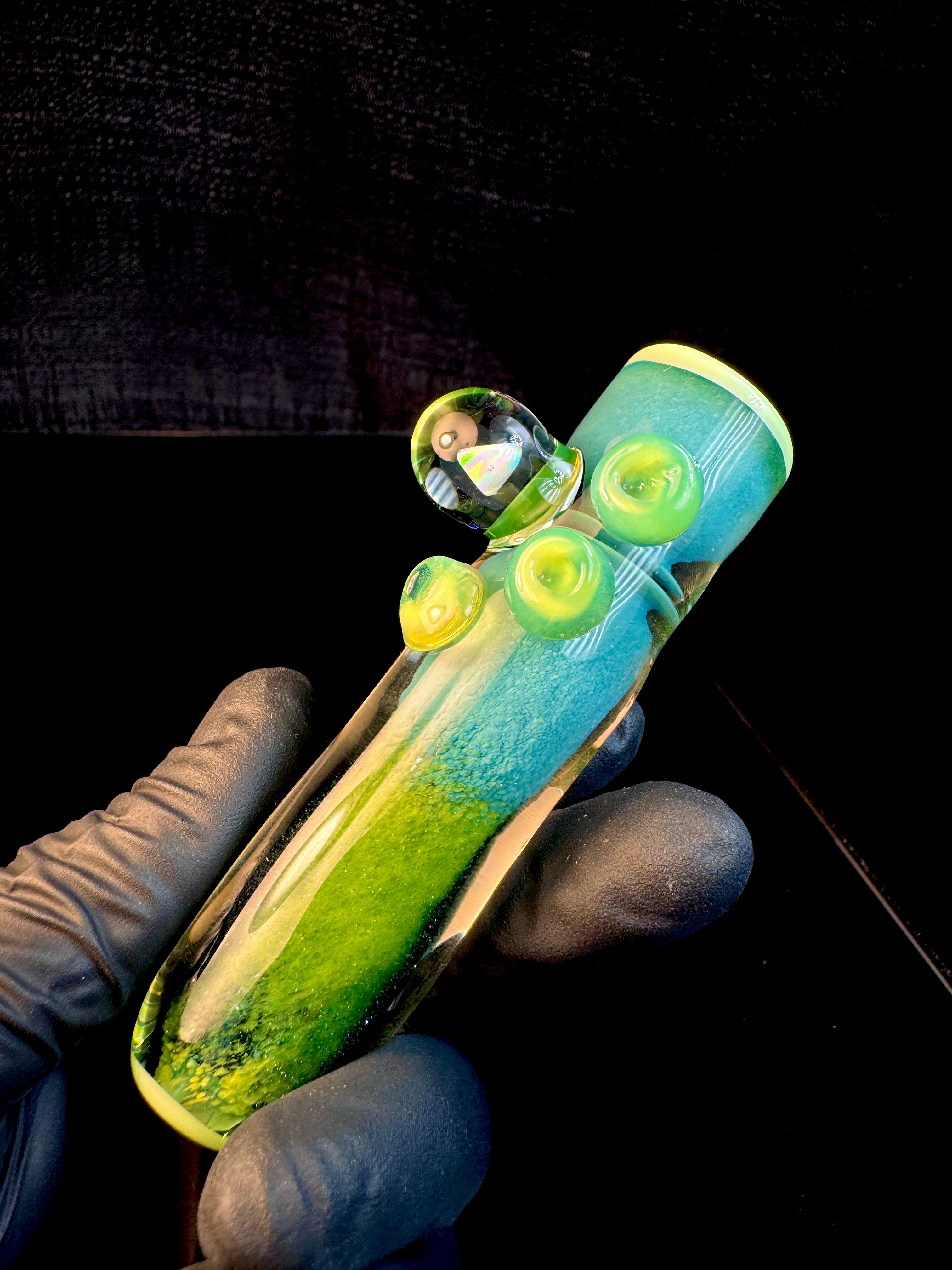 Aqua x dandelion opal brick-house chillum