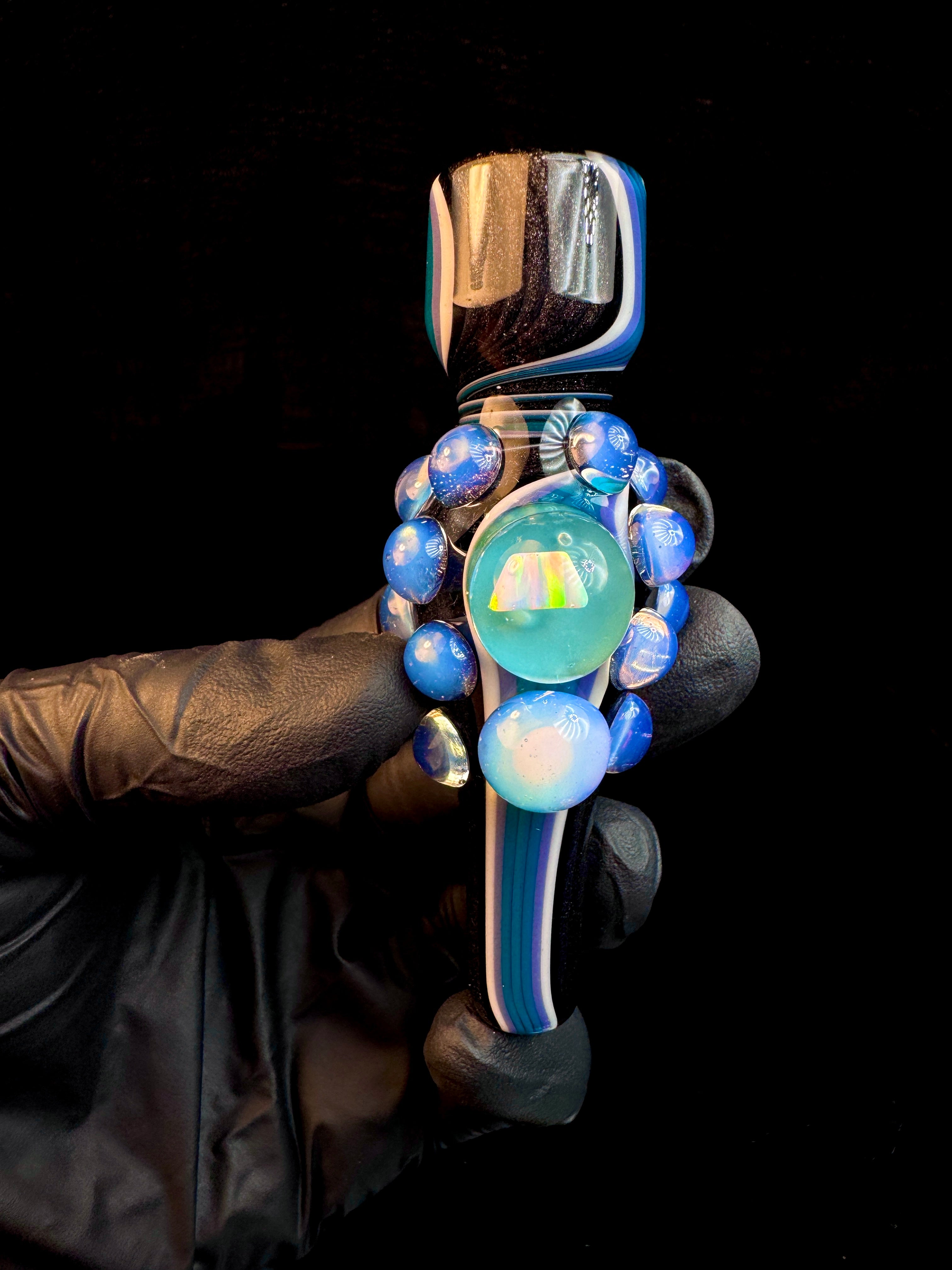 Steel wool x blue spruce opal chillum