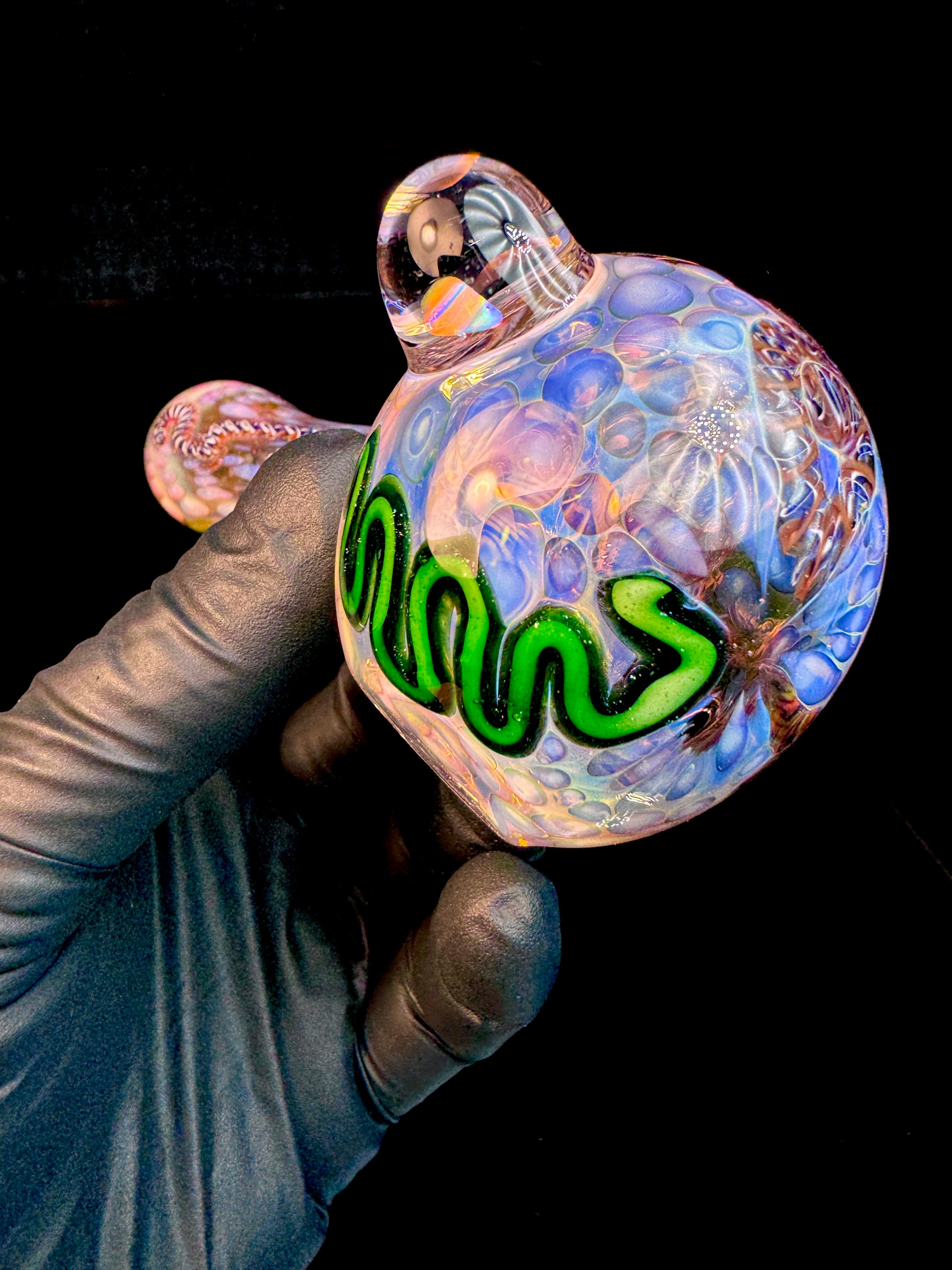 Gold Cane fumed opal spoon