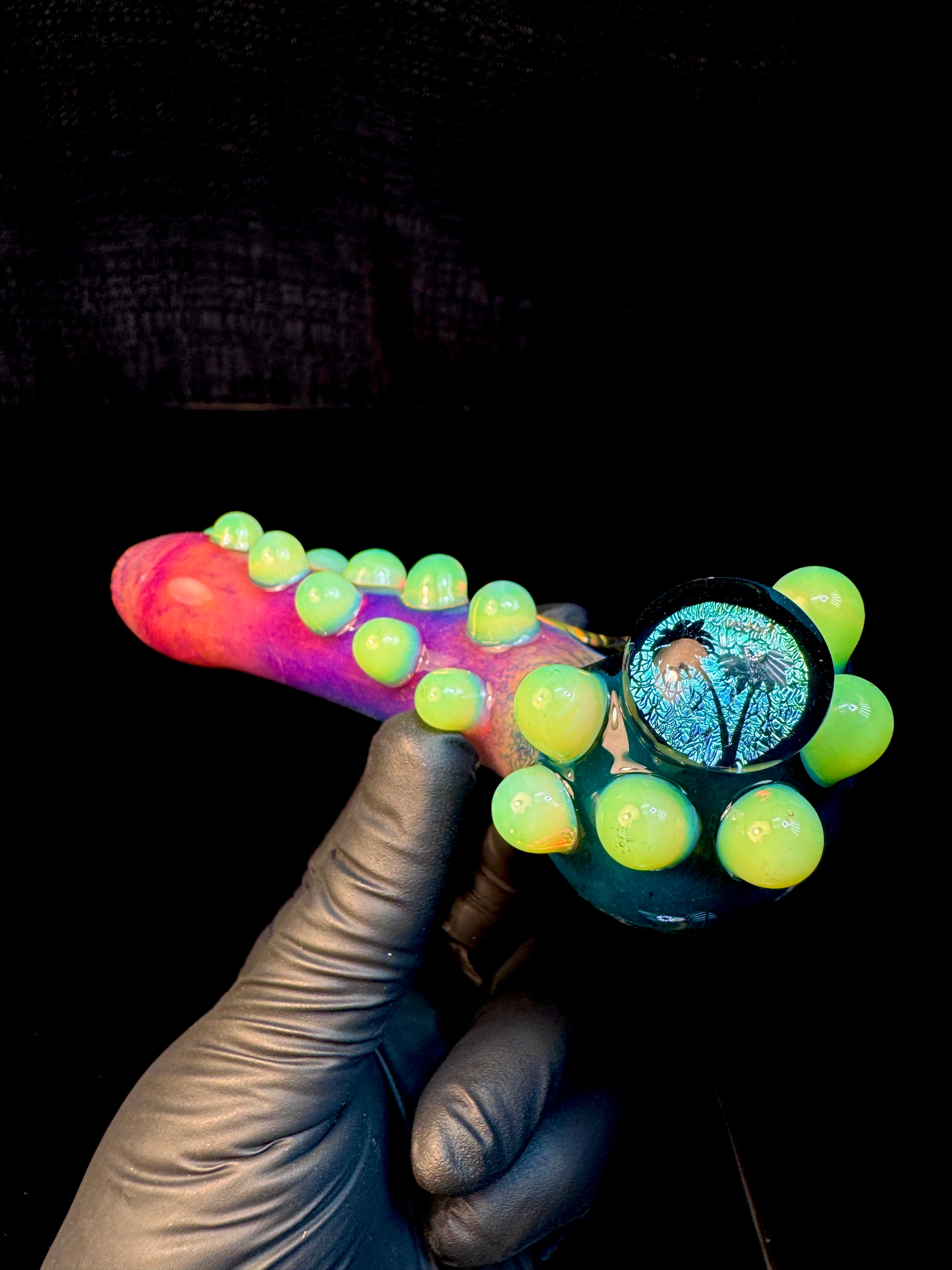 Dichroic palm tree spoon