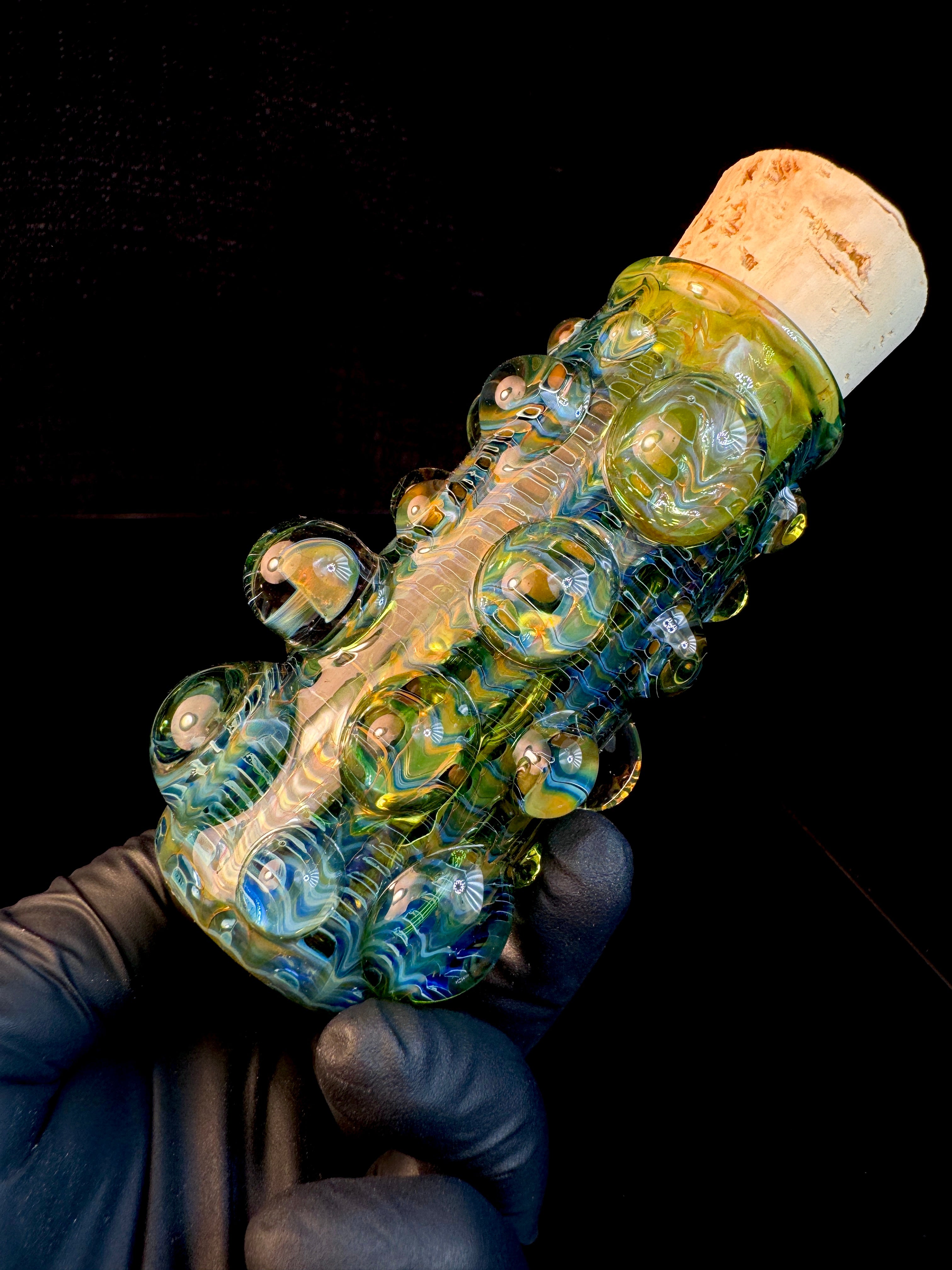 Jade web flat bottom mushroom nug Jar