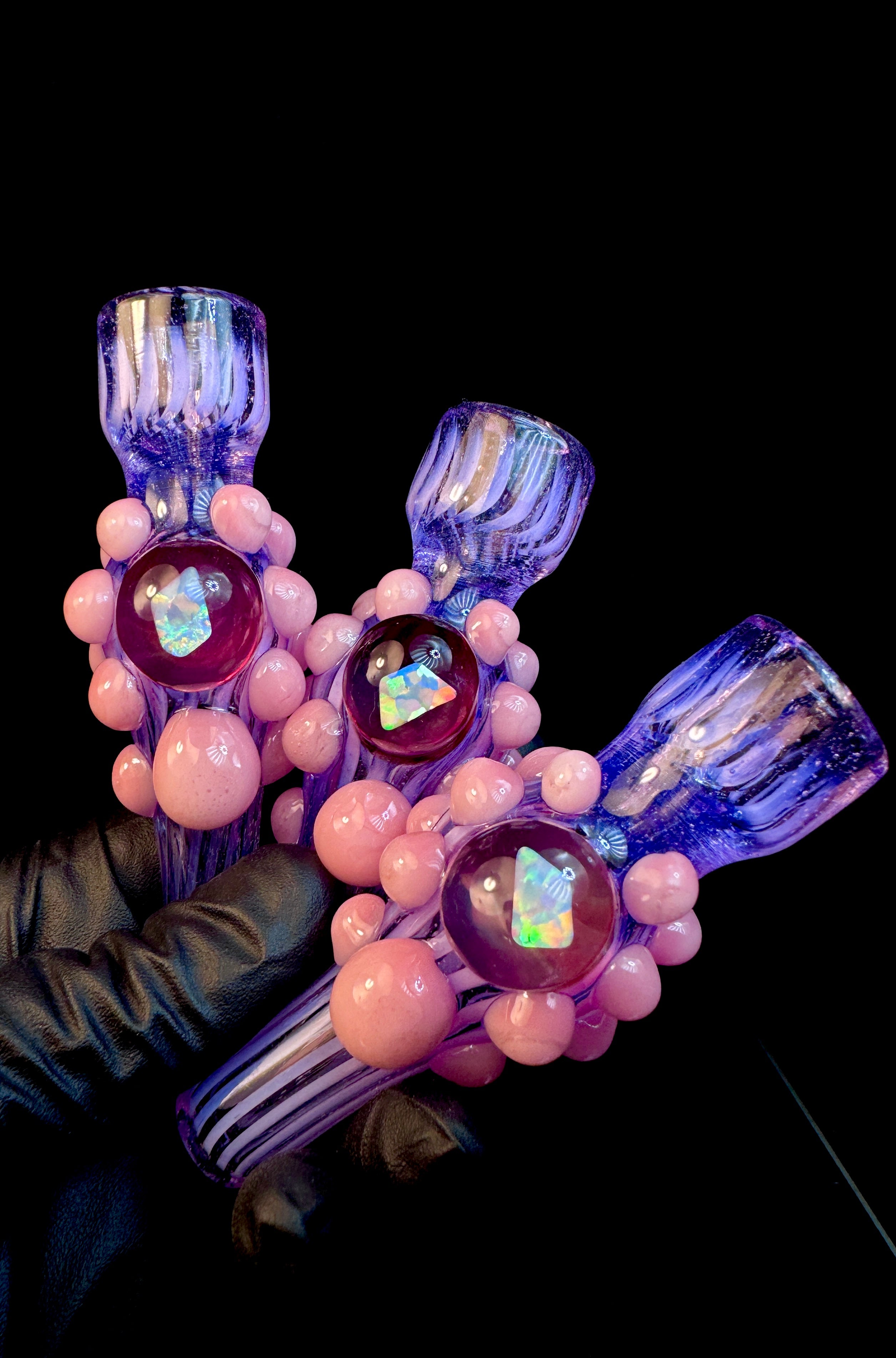 Cosmic Bloom opal chillum