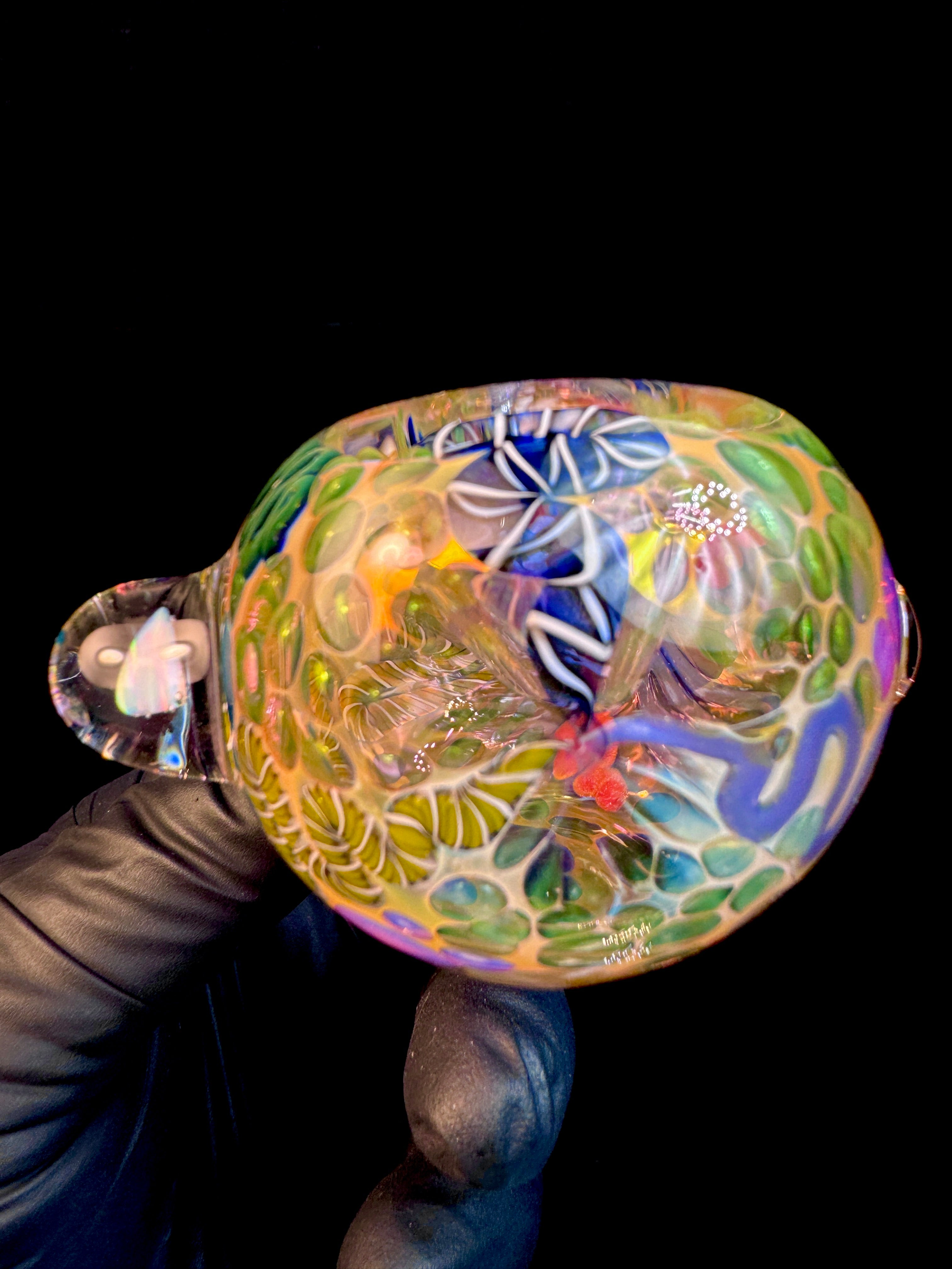 Gold Cane fumed opal spoon
