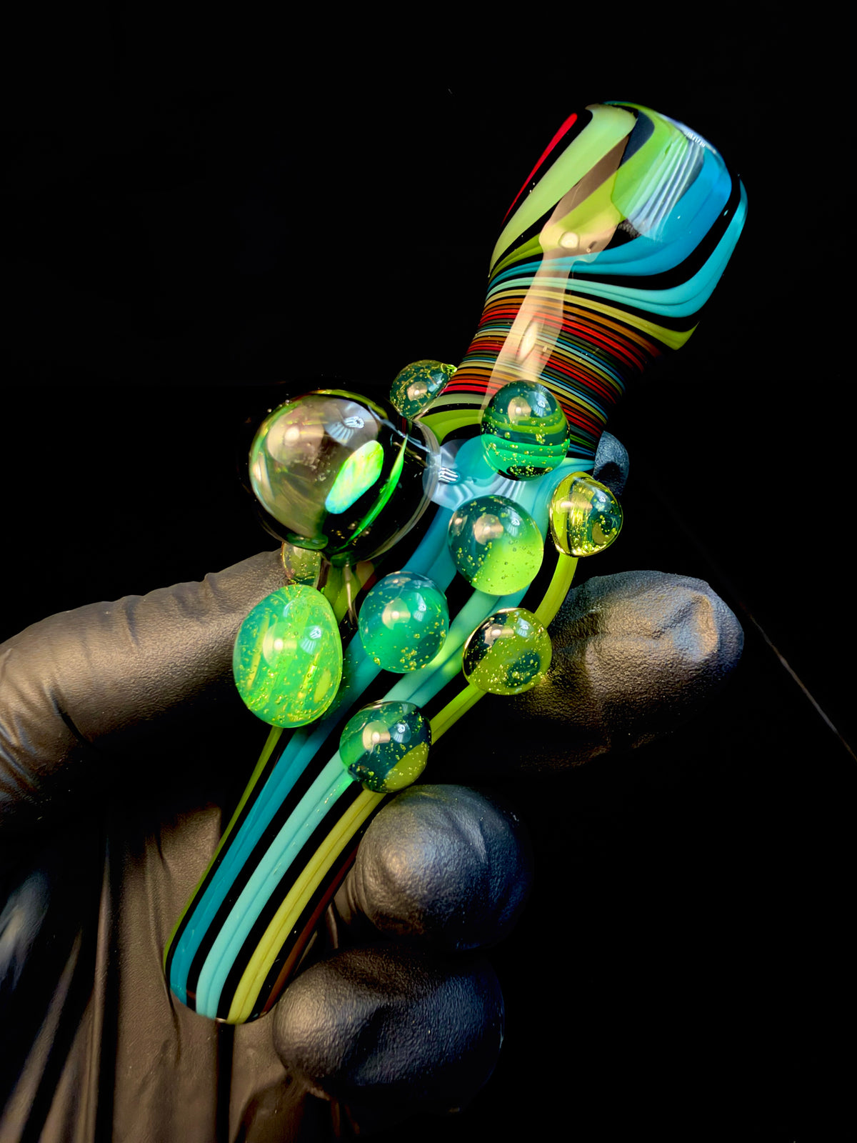 Dark rainbow x slyme opal chillum