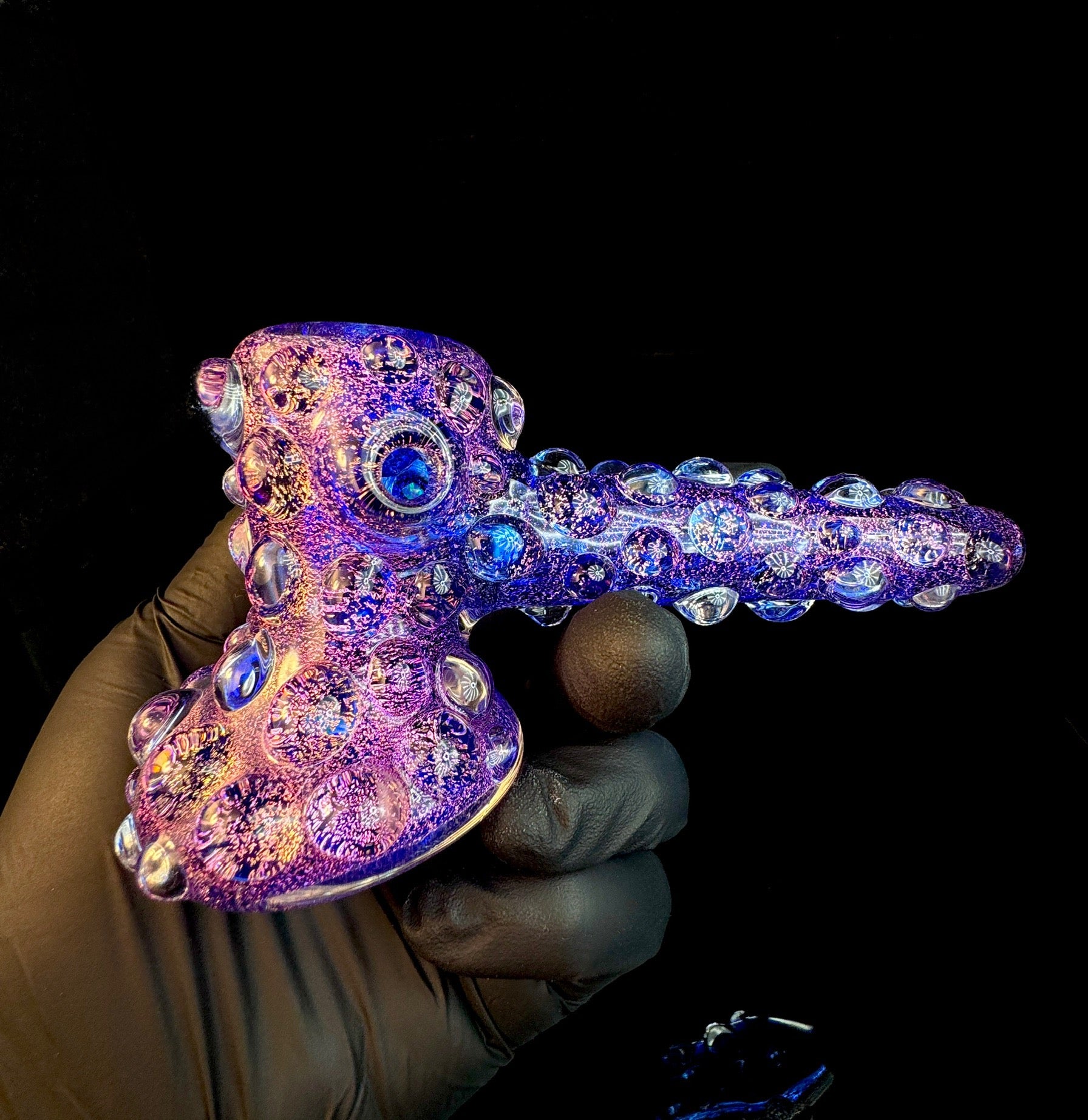 Dichroic pink opal hammer