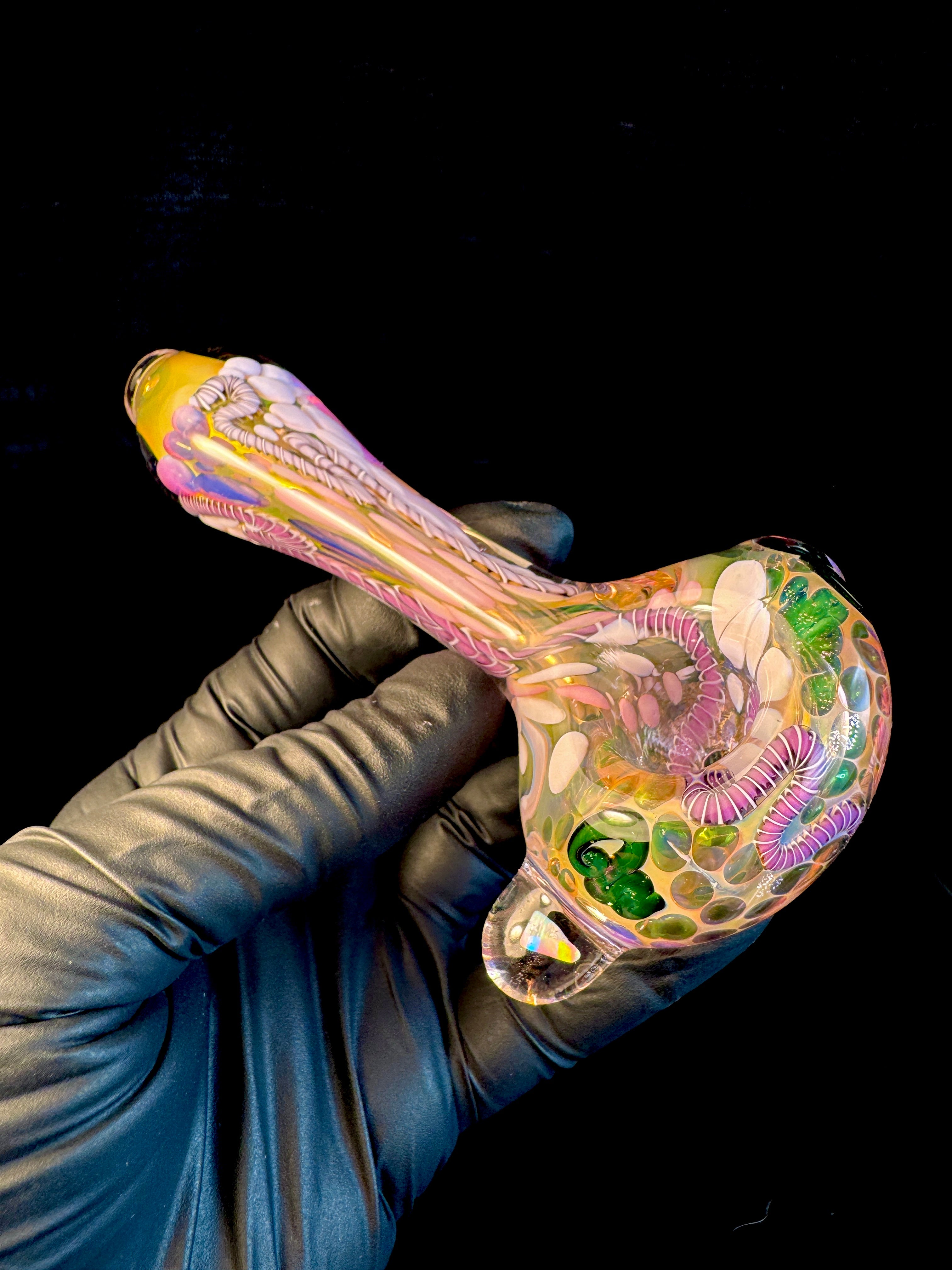 Gold Cane fume opal spoon
