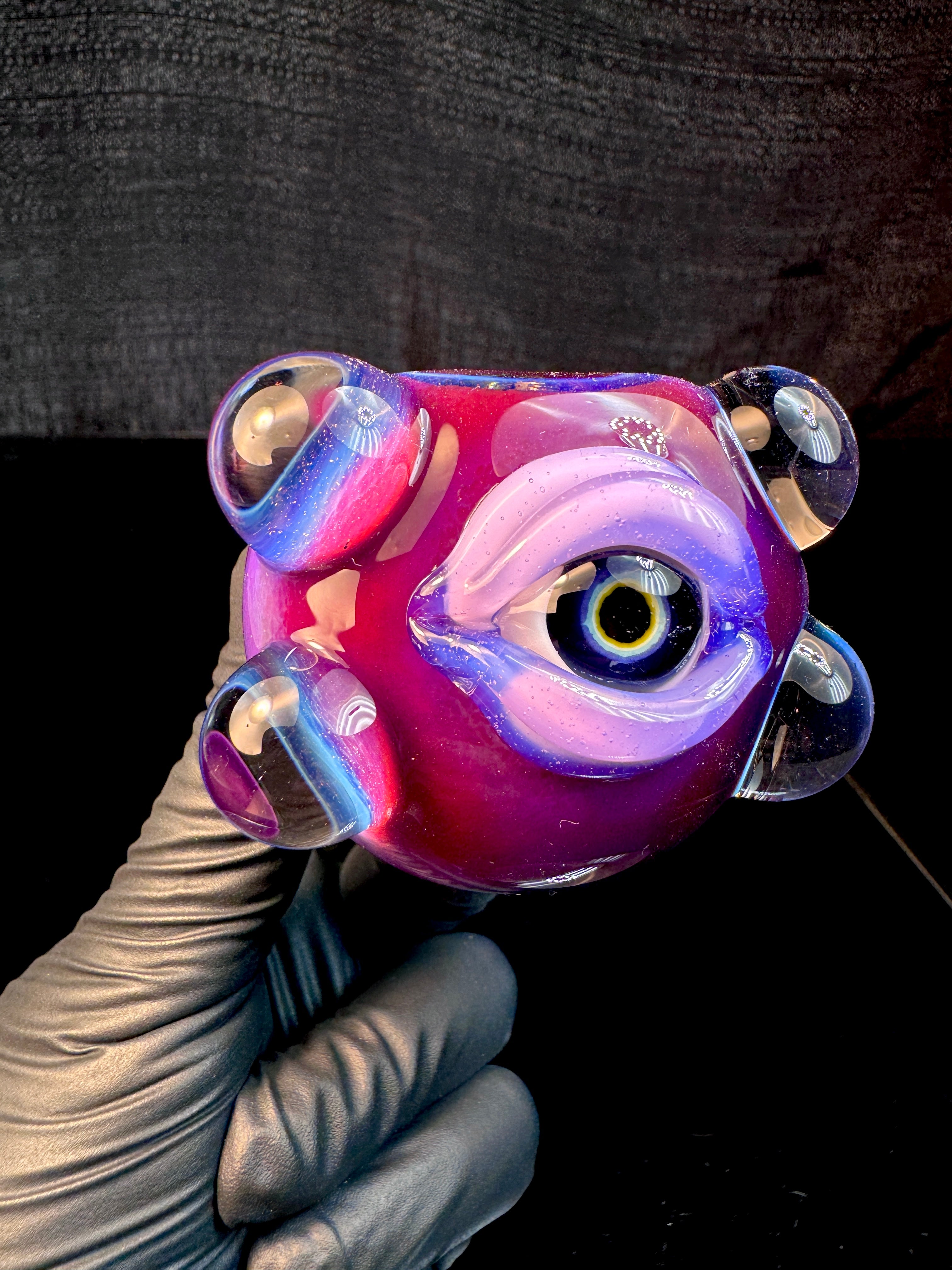 Midnight magenta x blue stardust eyeball monster