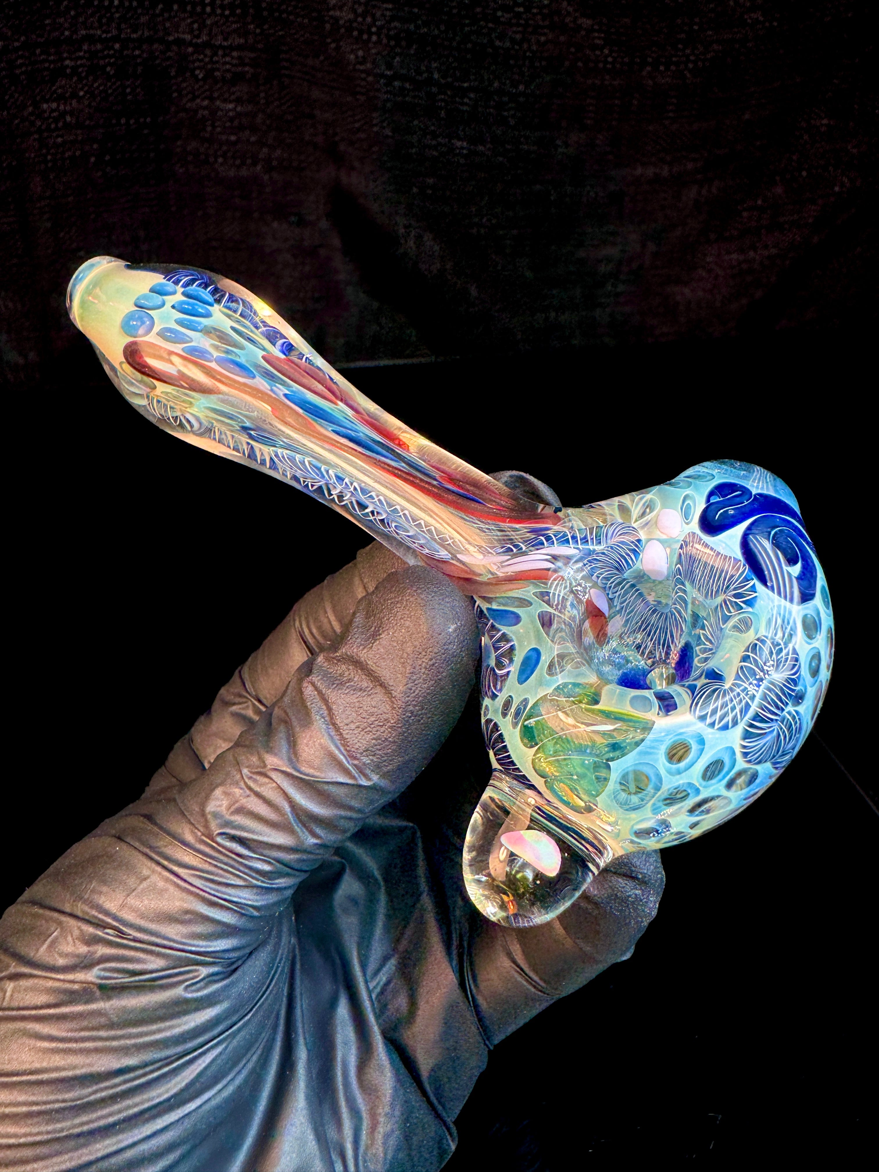 Cane fume opal spoon
