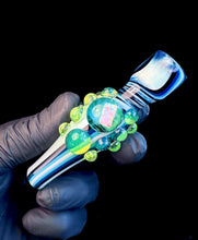 Load image into Gallery viewer, Blue fade opal chillum

