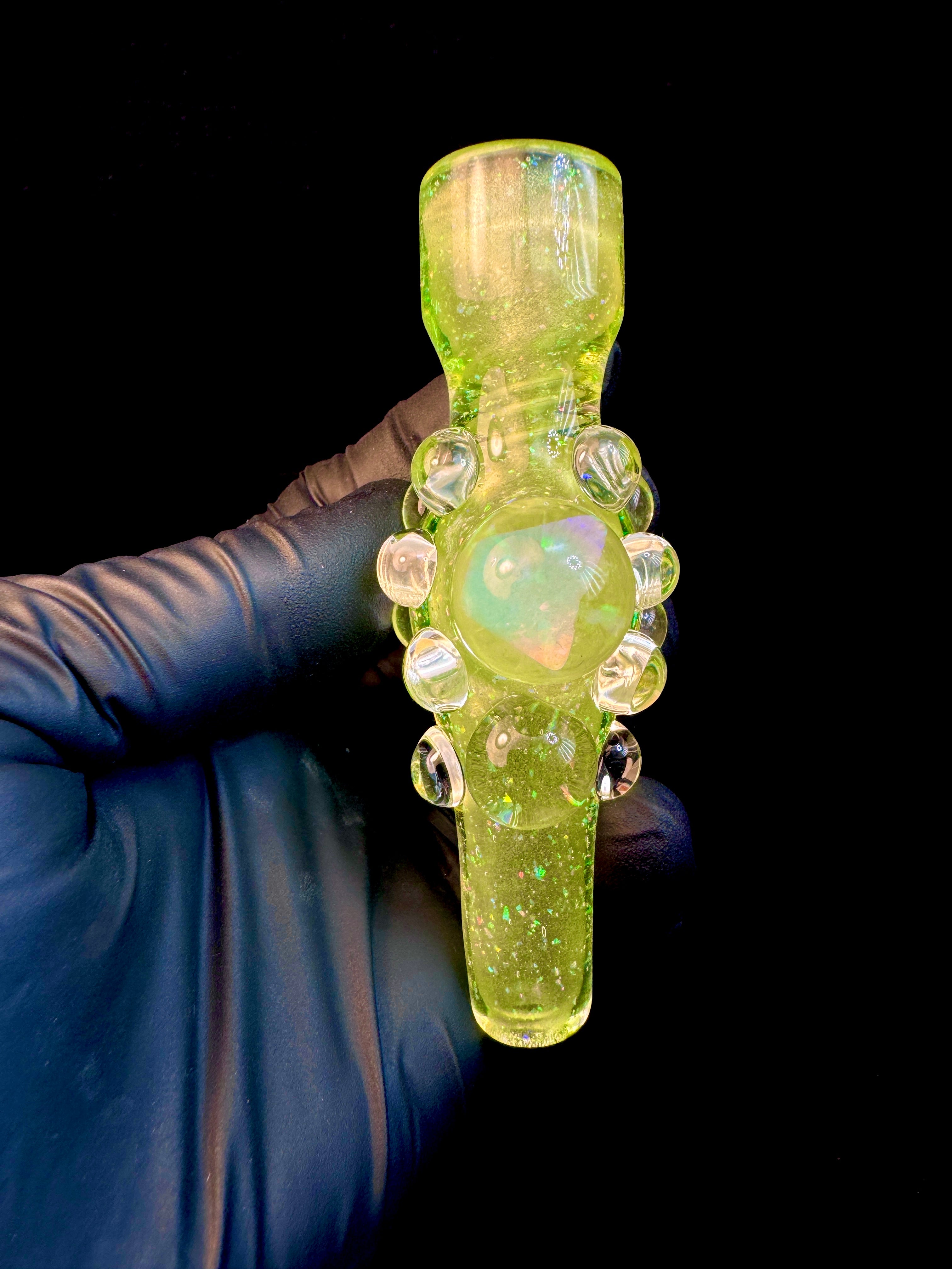 Lime Juice Icy White Satin cropal opal chillum
