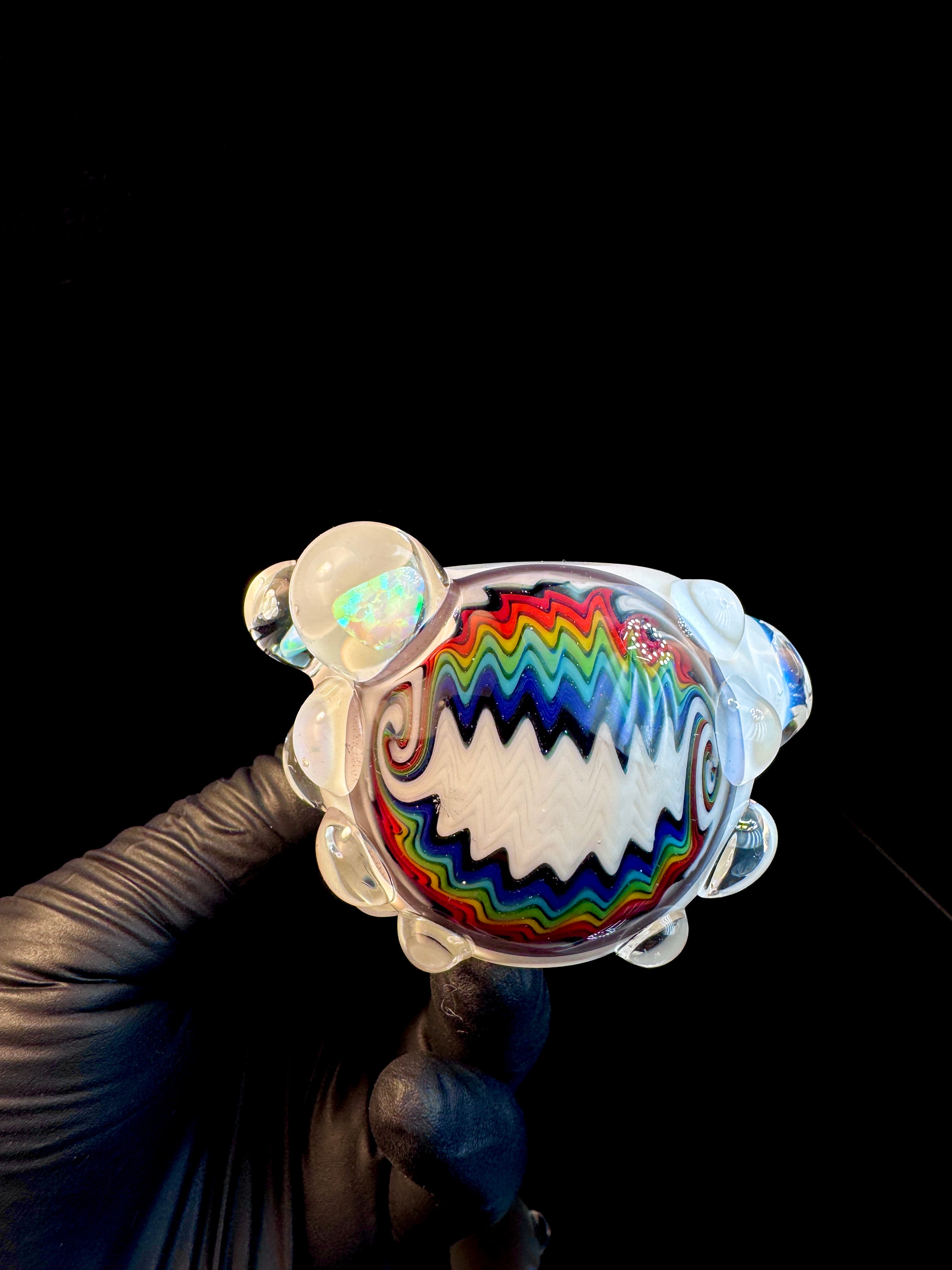 Star white wigwag opal pipe