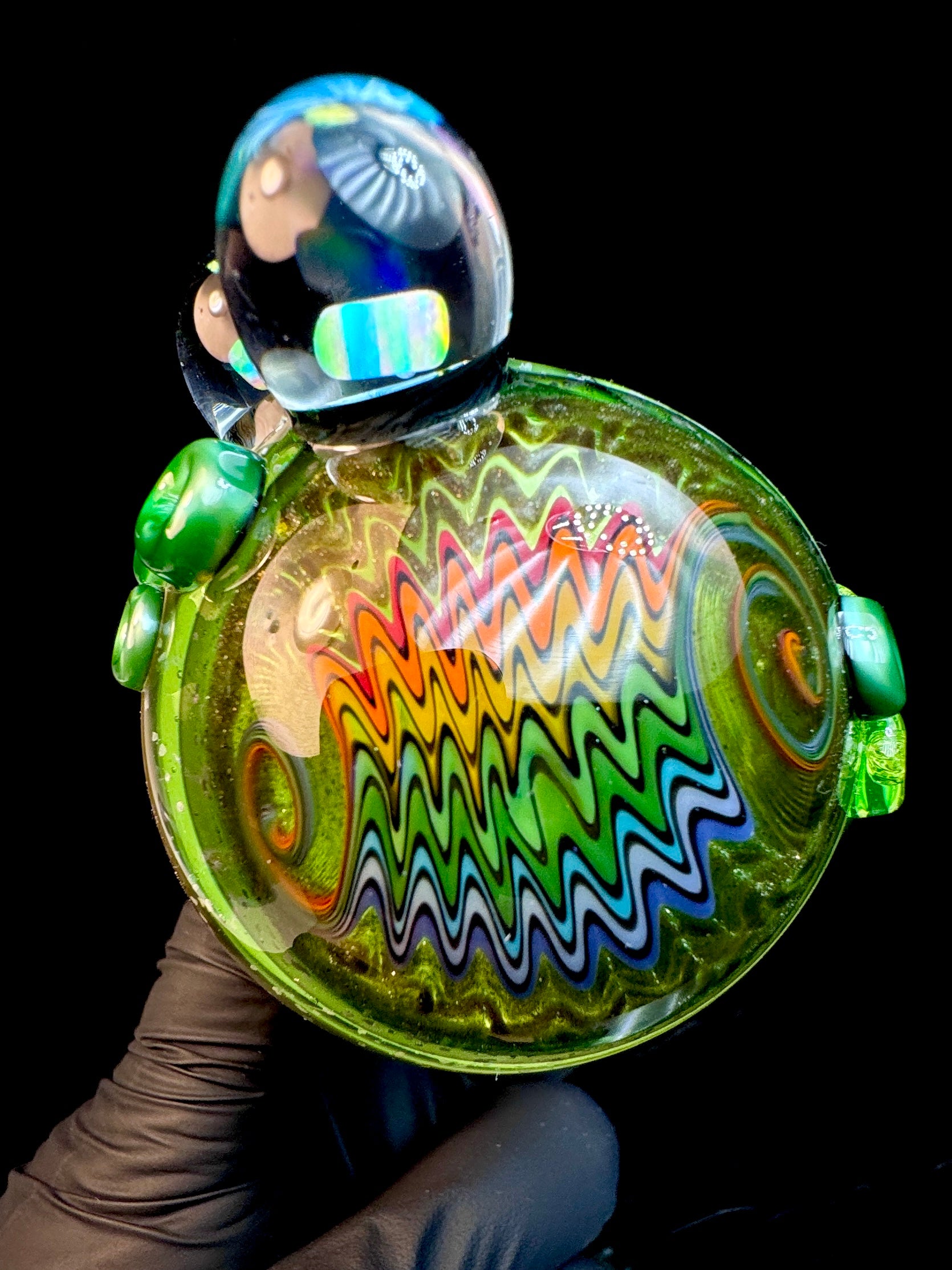 Kiwi wigwag opal pipe