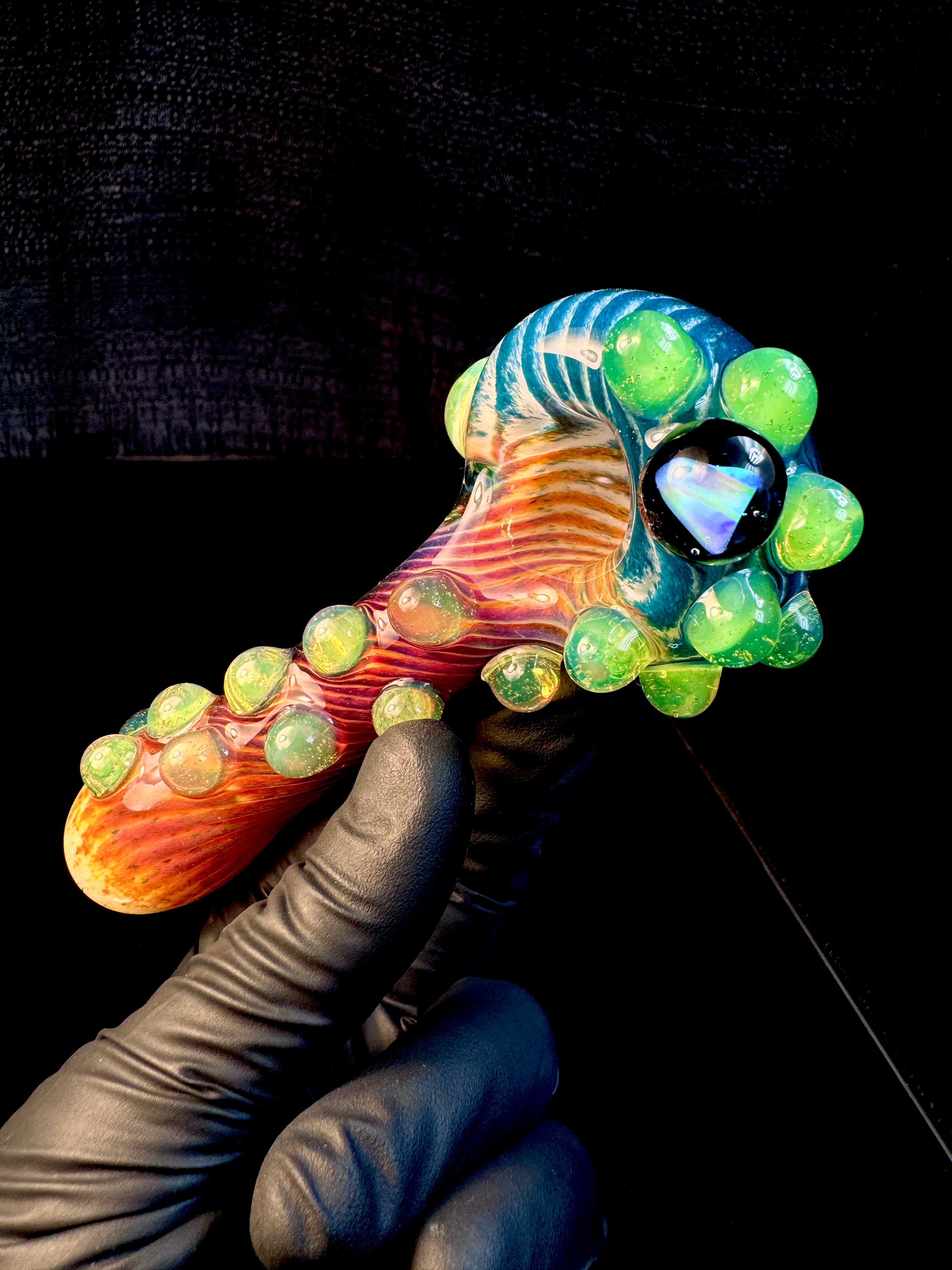 Blue spruce x phenix x secret white striped opal pipe