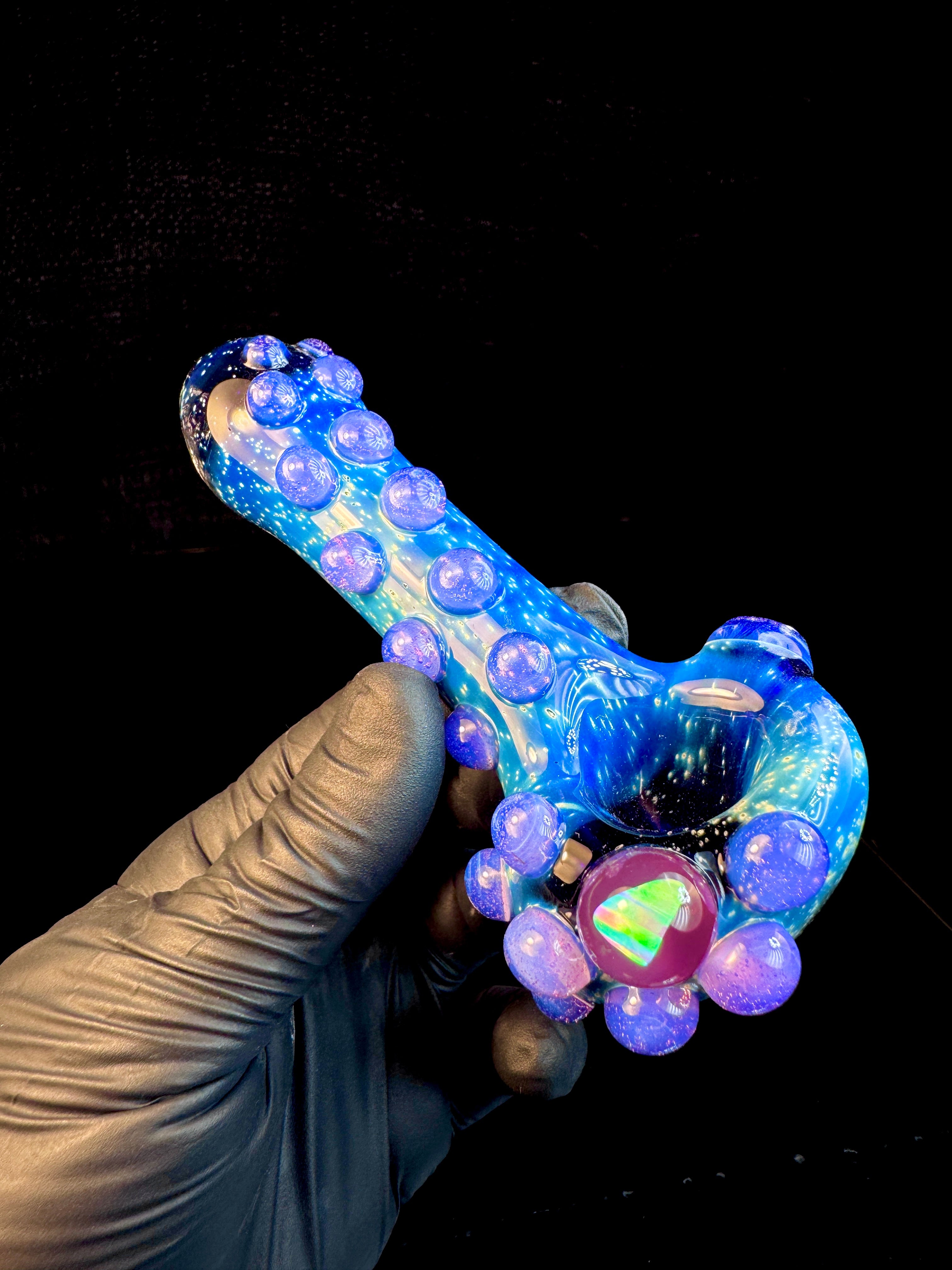 Starry Night Glass Pipe Pink Slyme Space Pipe