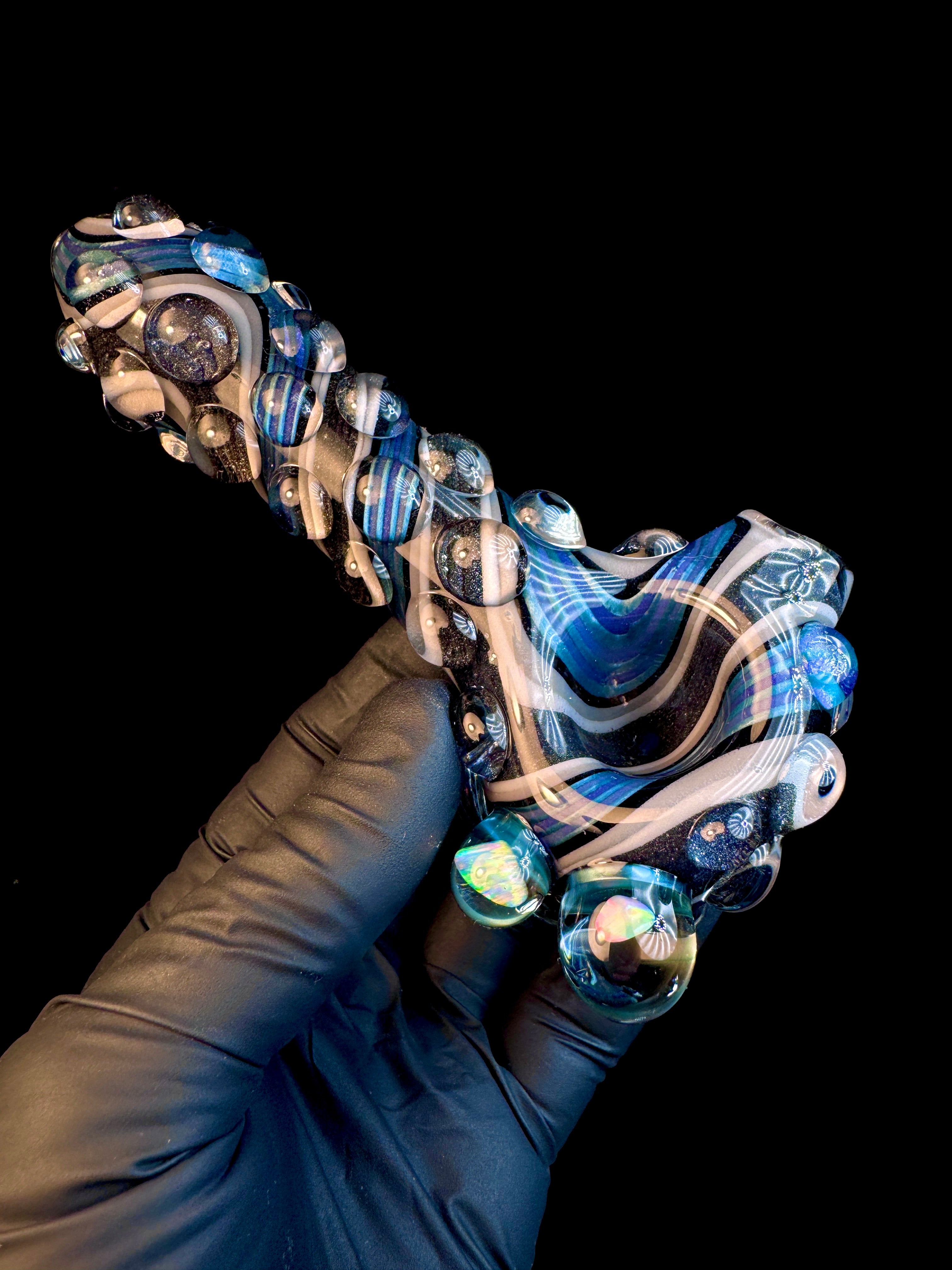 Twisted opal spoon