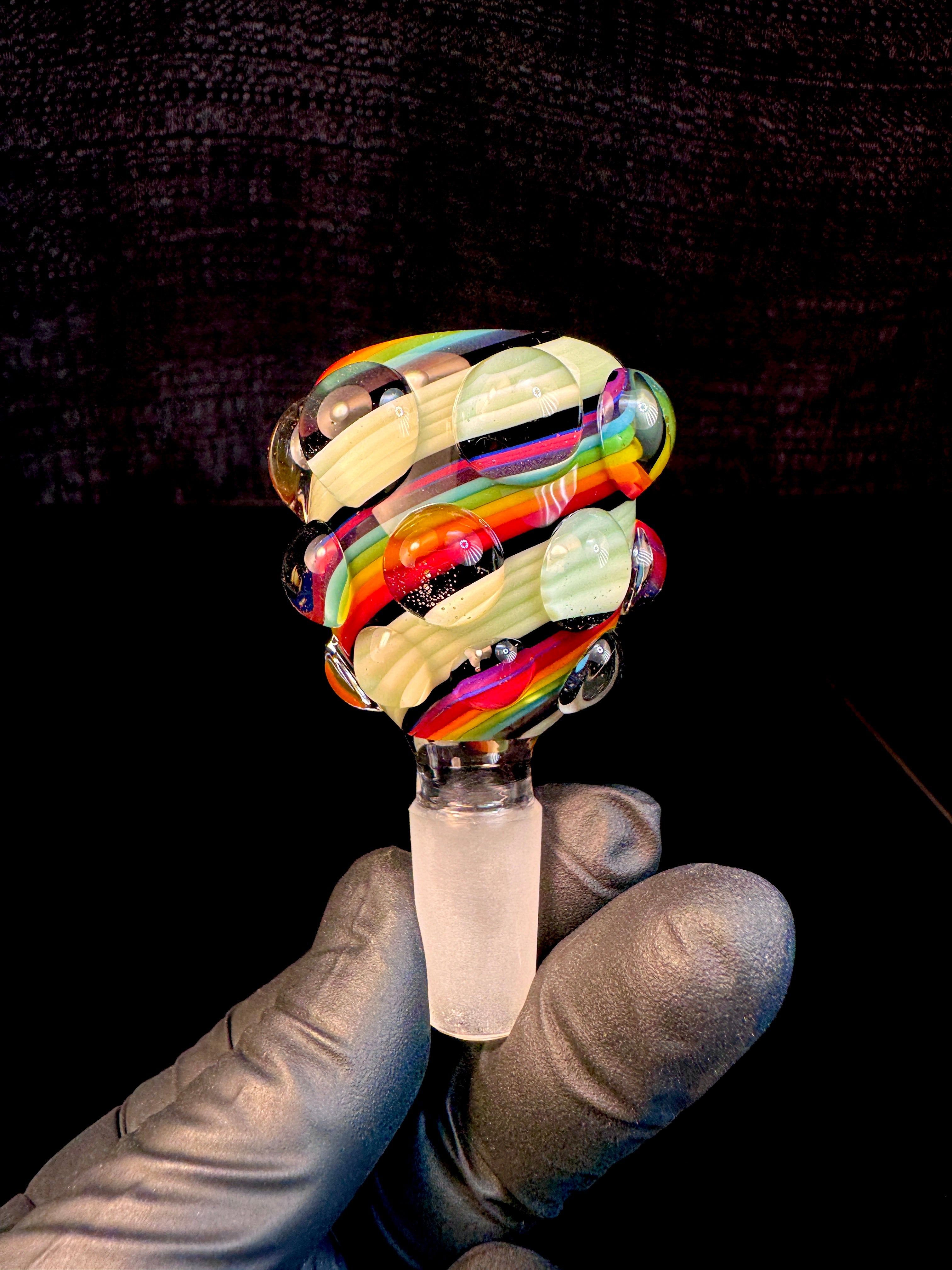 14mm slyme rainbow dot bowl