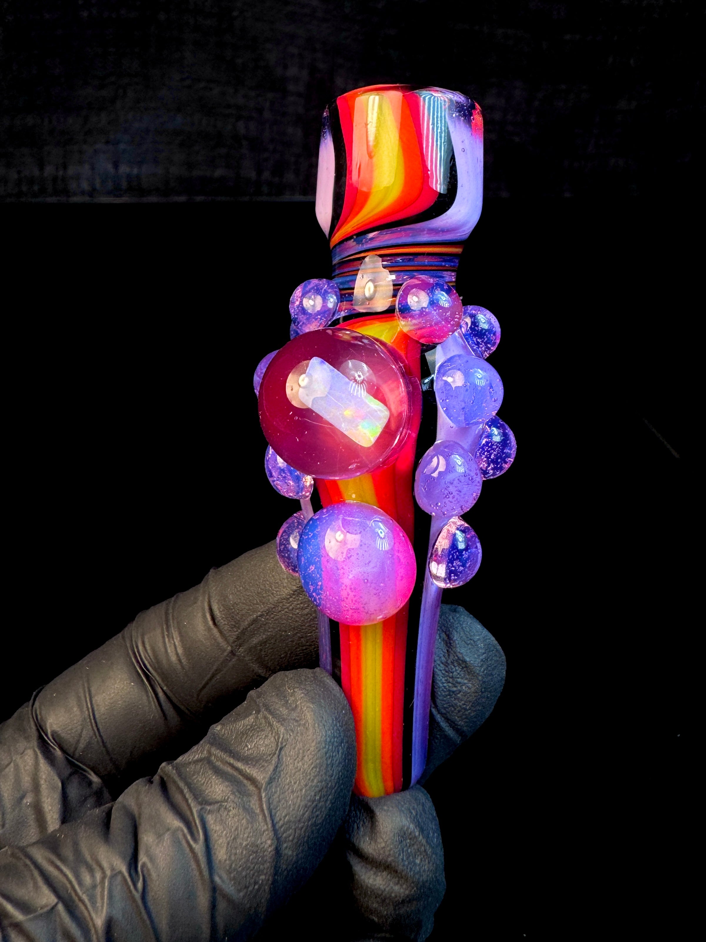 Pink slyme fire opal chillum