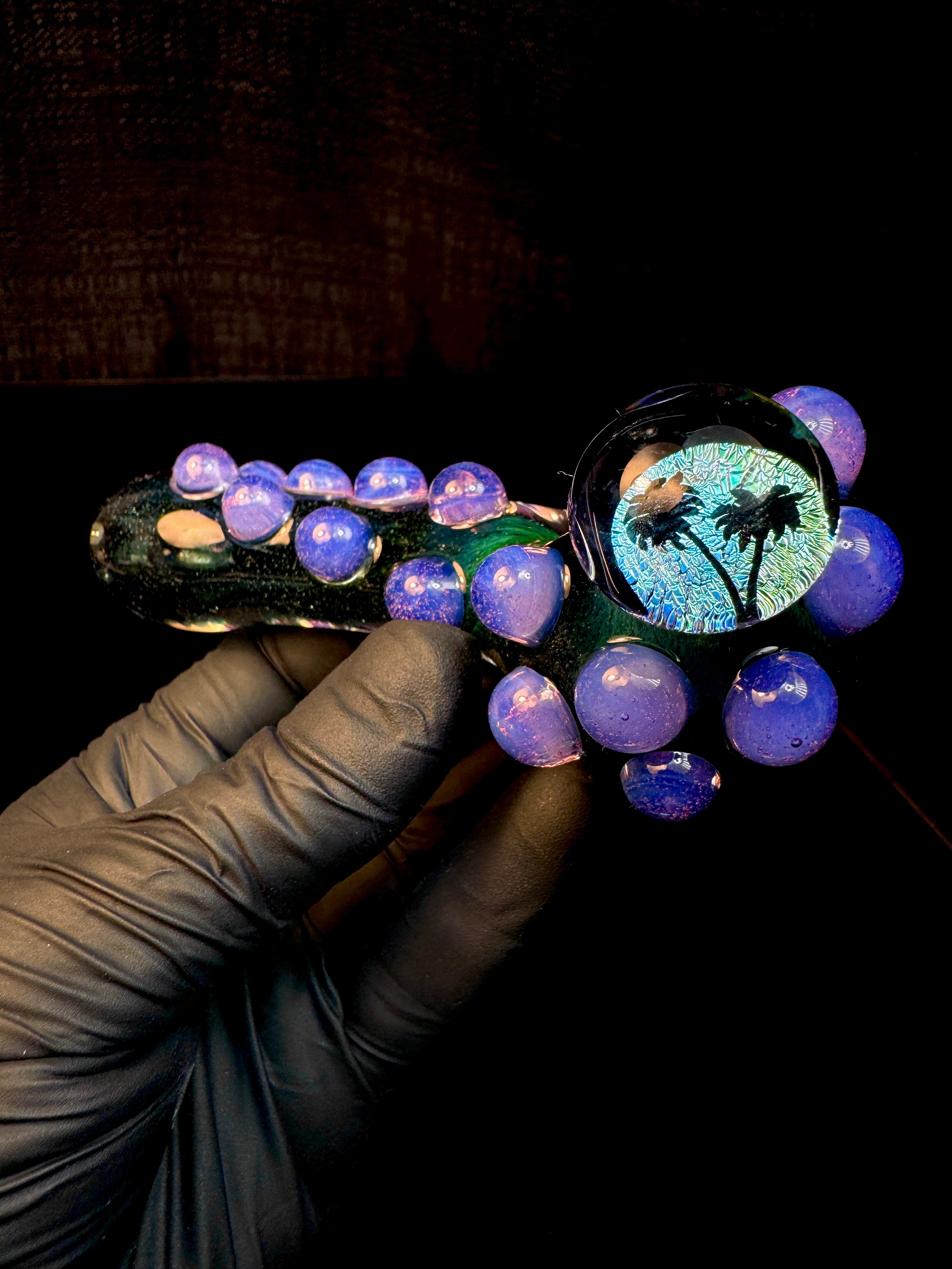 Dichroic Palm trees spoon