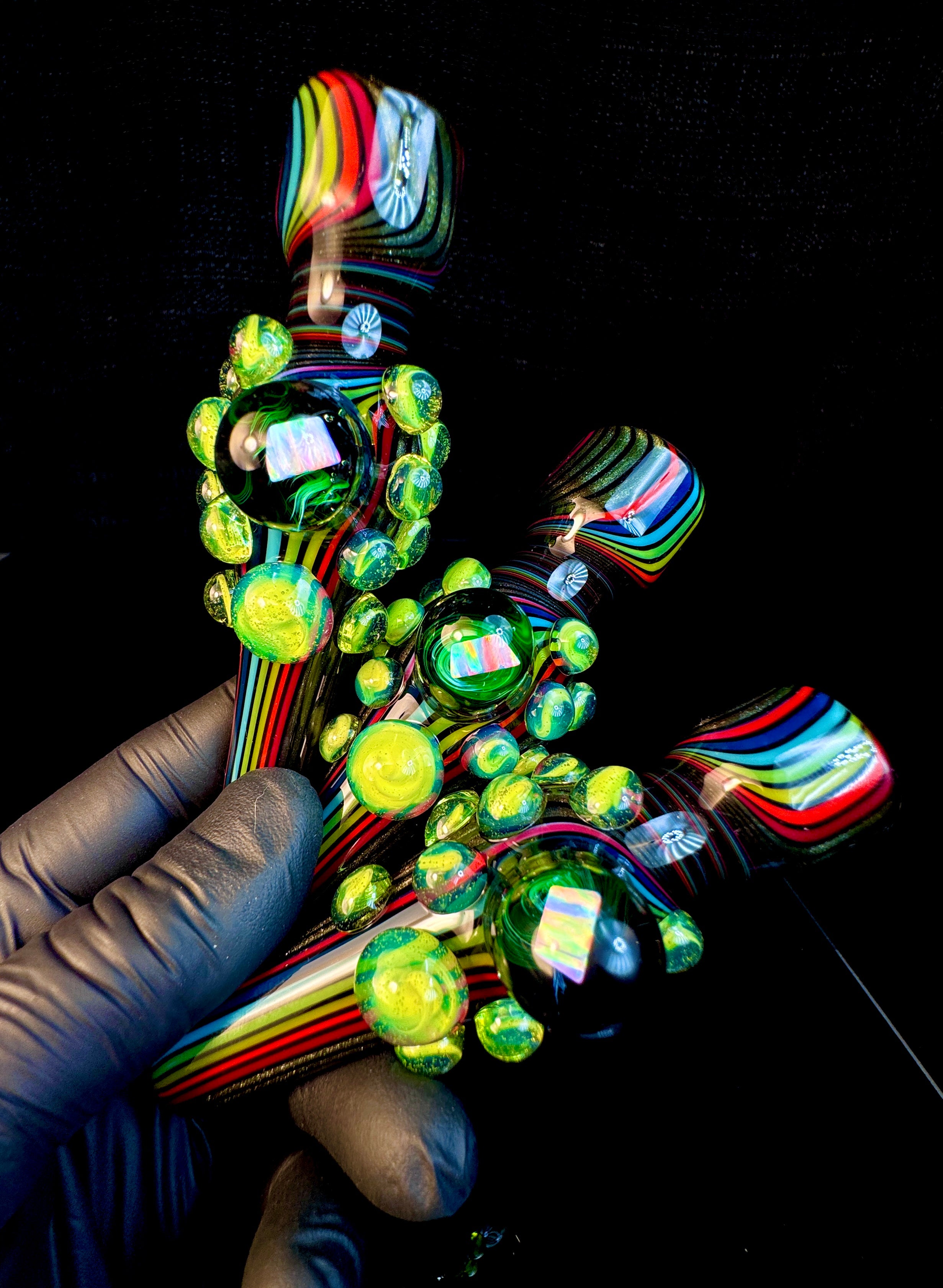 Steel wool rainbow x Slyme opal chillum