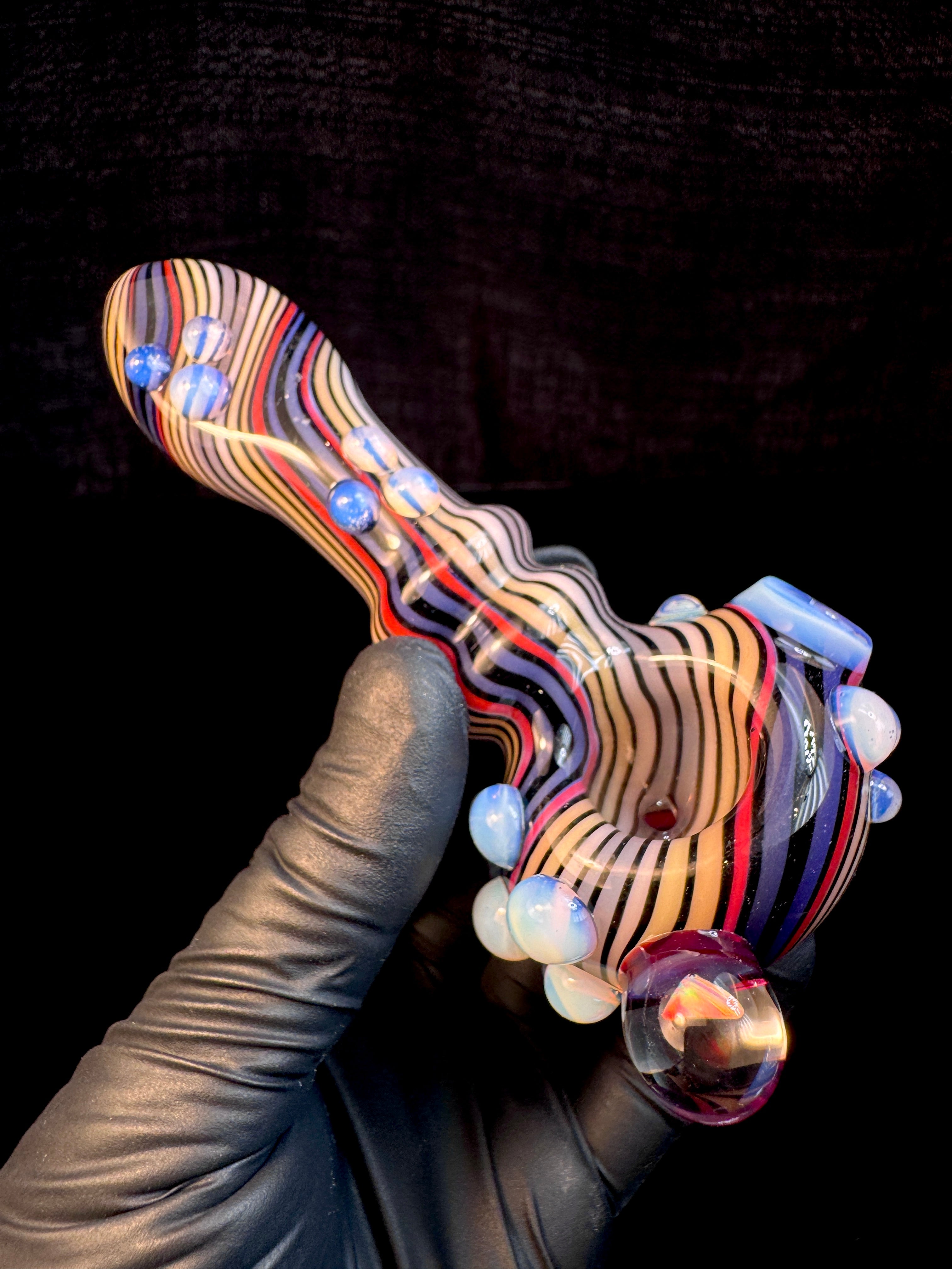 Twisted opal spoon