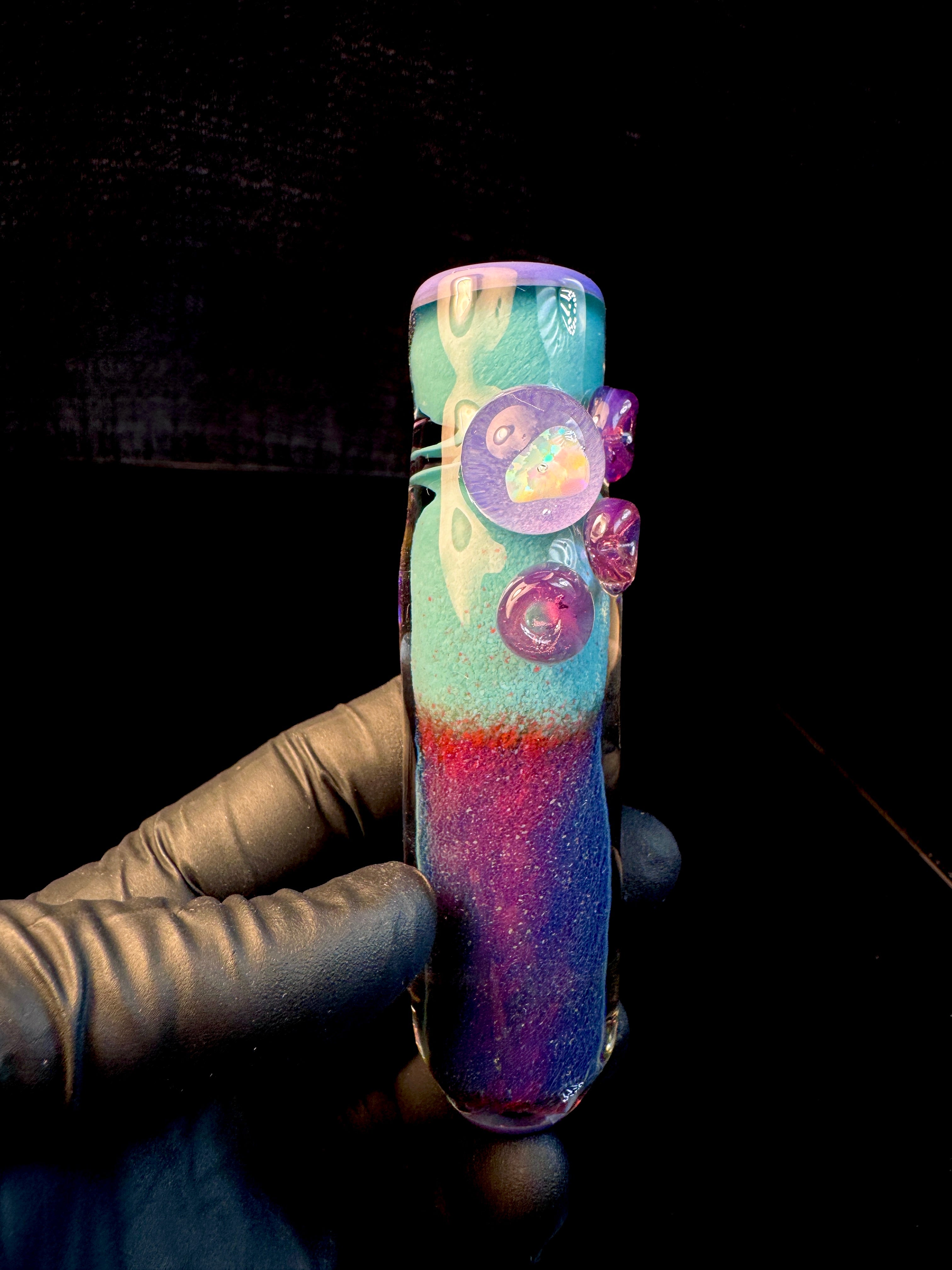 Aqua x midnight magenta opal brick-house chillum