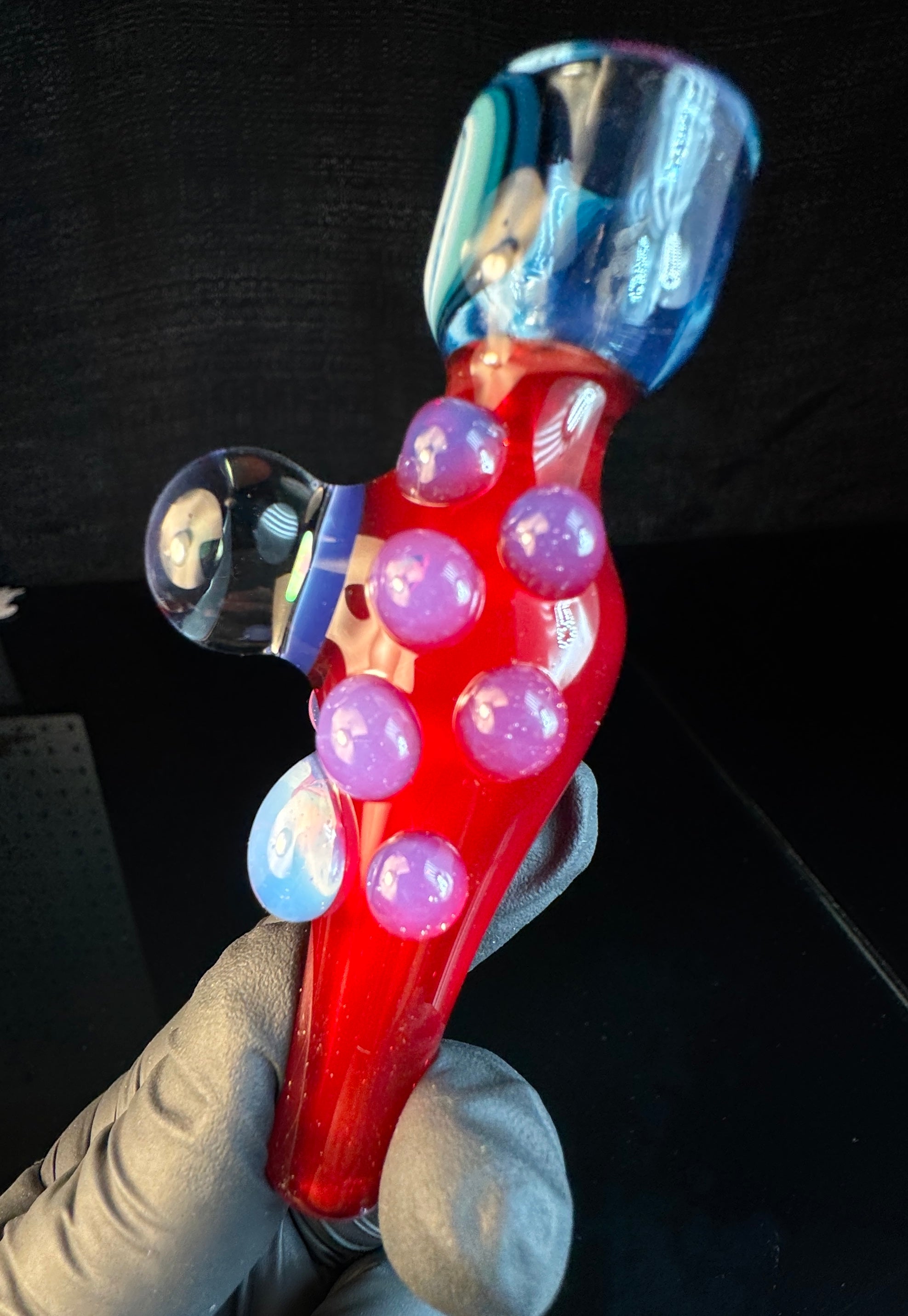 Two tone opal chillum
