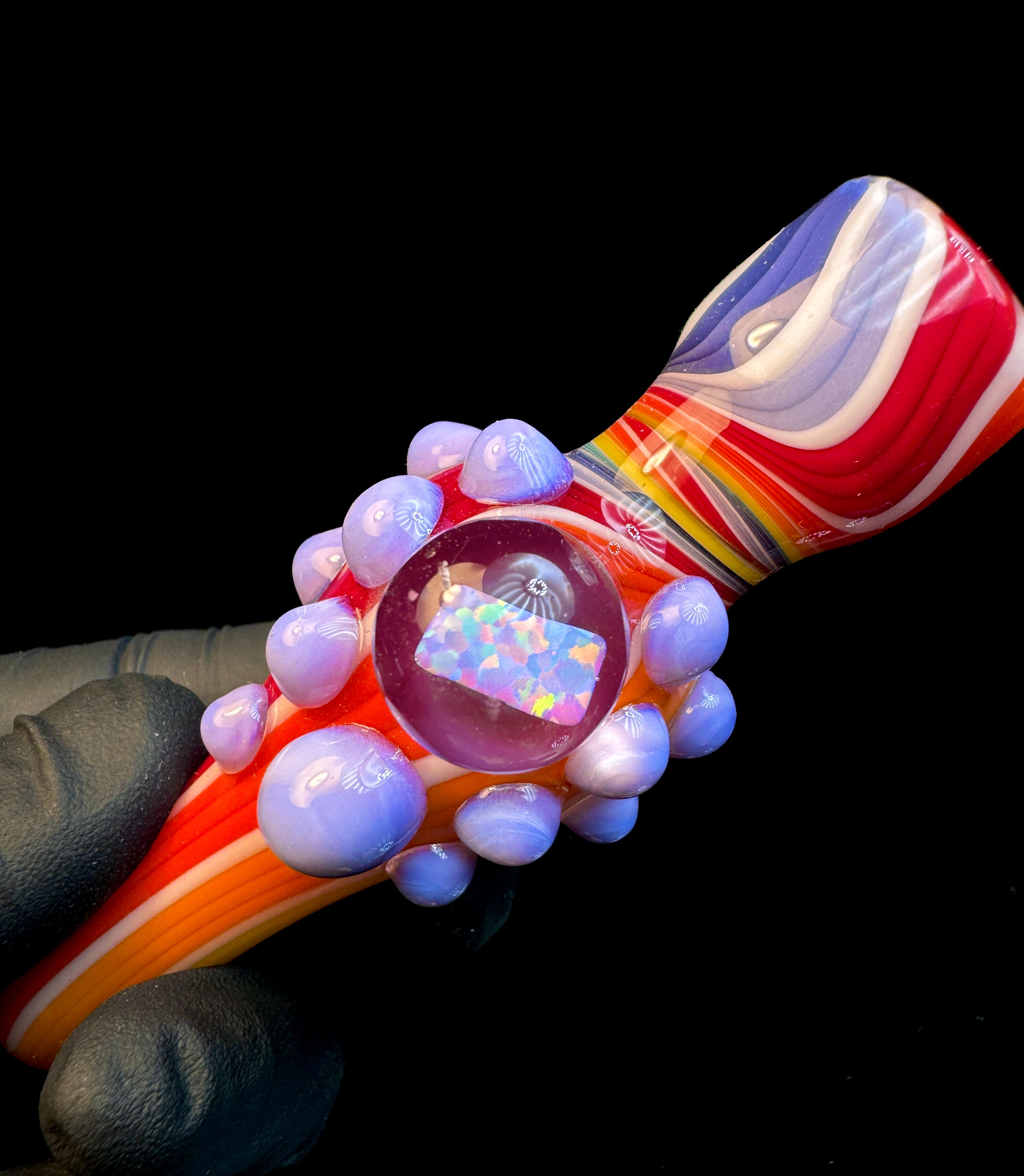 Circus Rainbow opal chillum