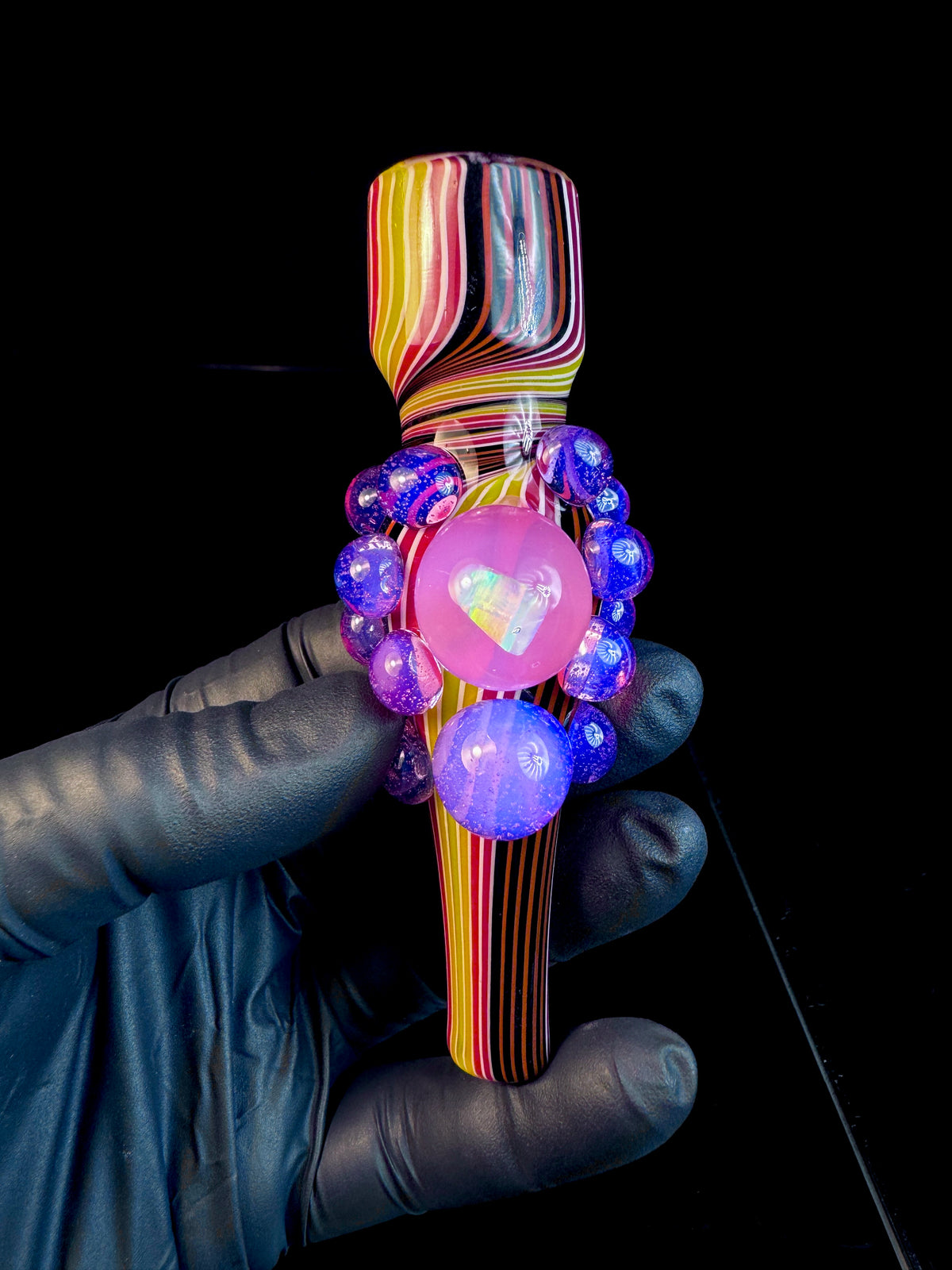 Fire fade opal chillum