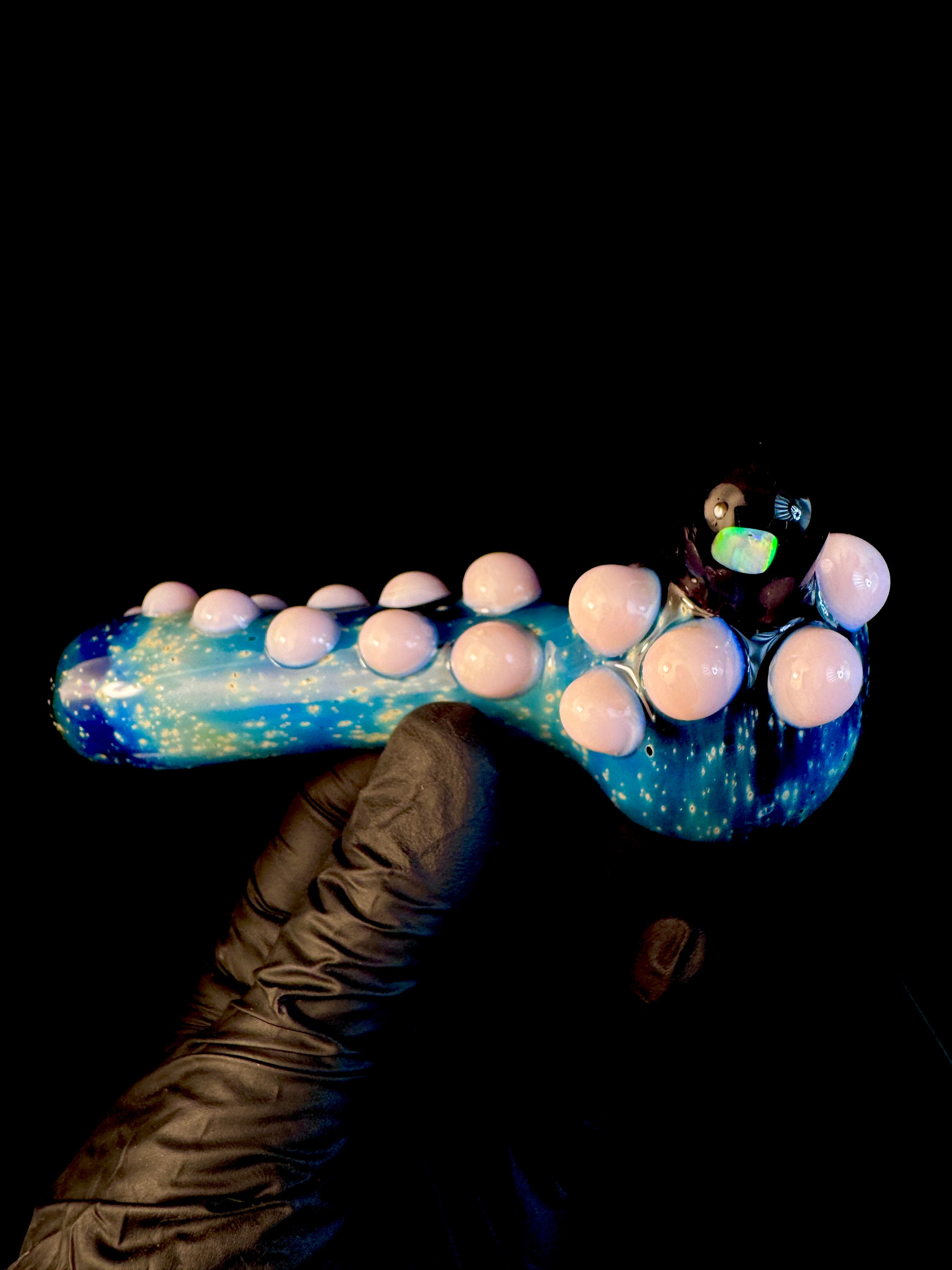 Milky pink x Starry night opal pipe
