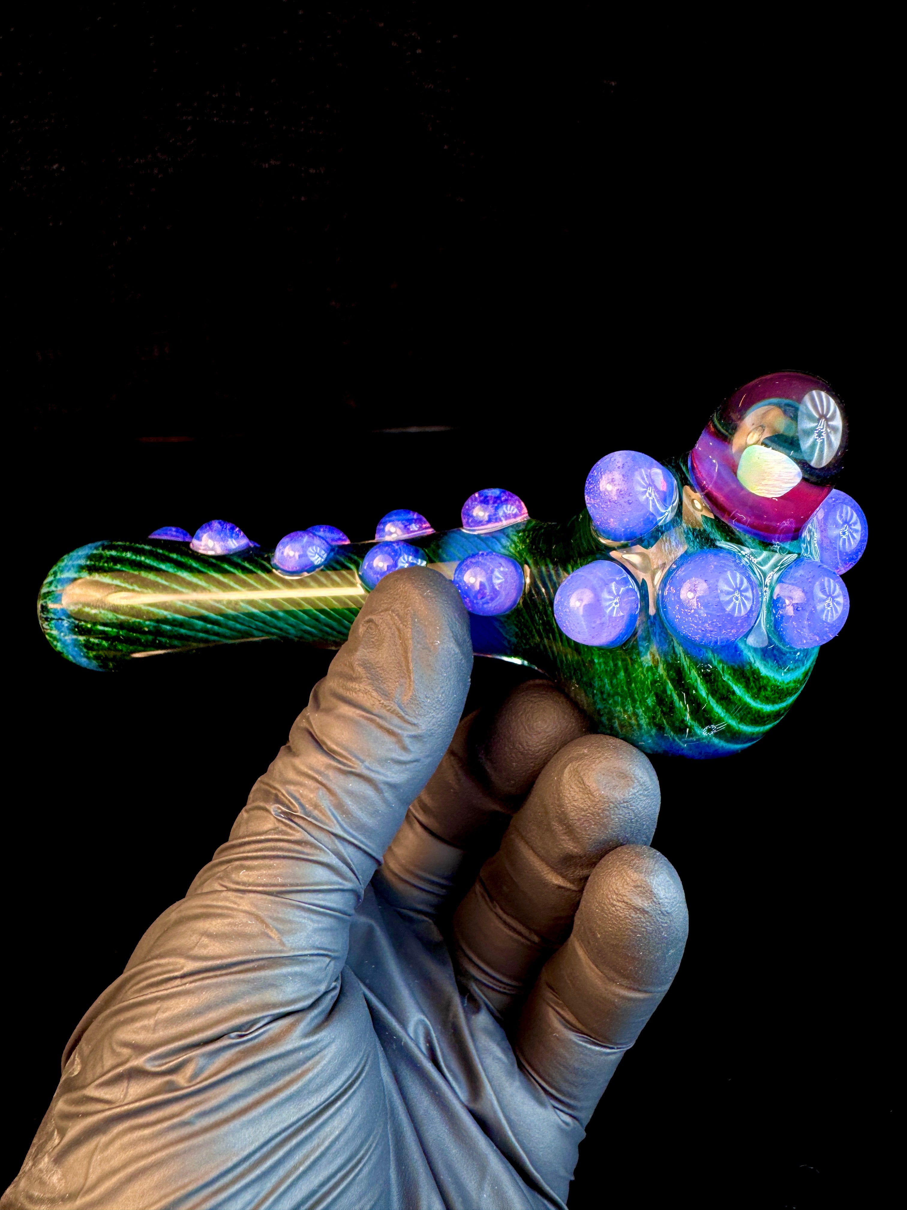 Exp x Blue Spruce striped opal pipe
