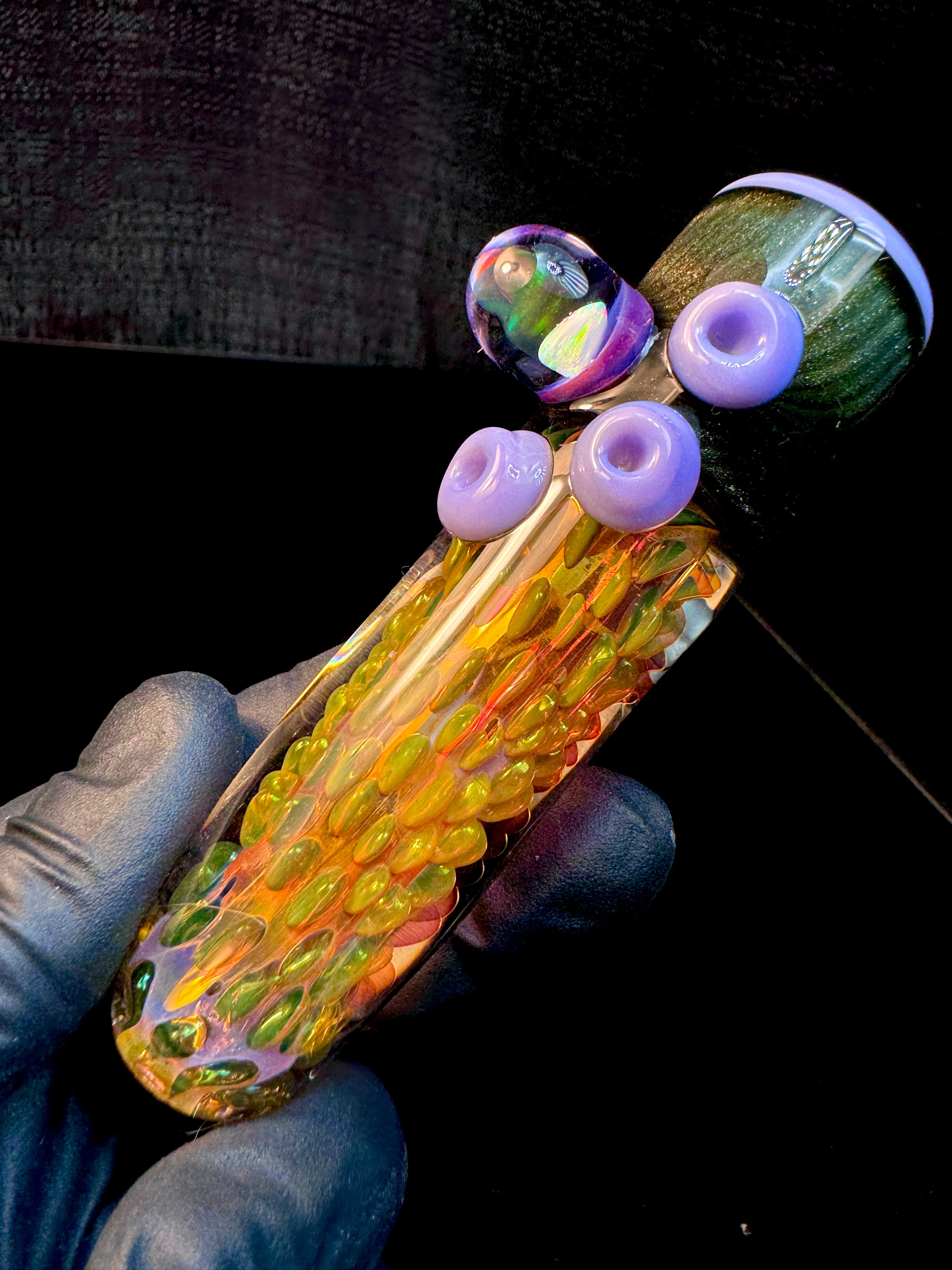 Electrum x gold fume x milky purple opal brickhouse chillum
