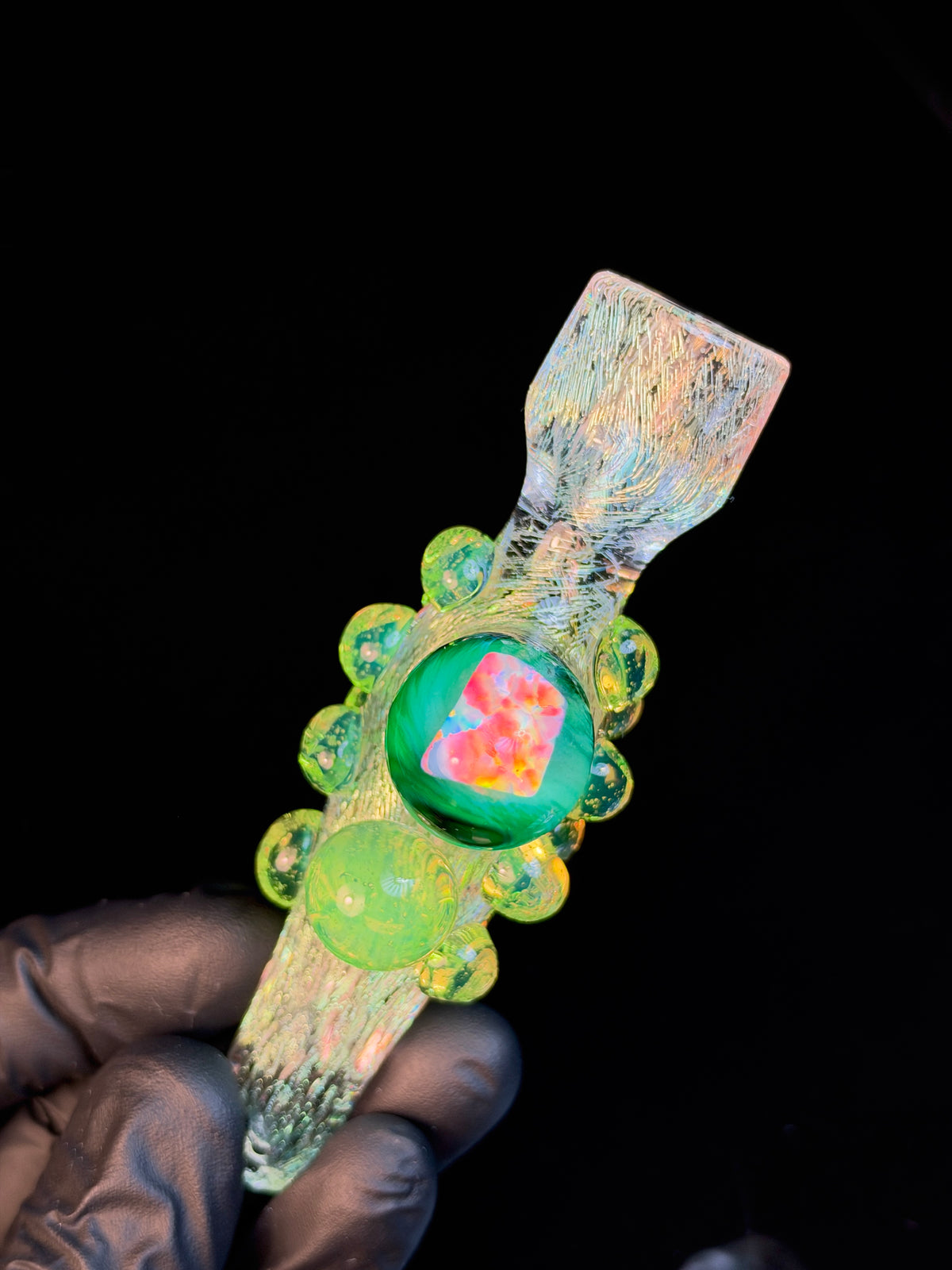 Clear Dichro/Slyme Chillum