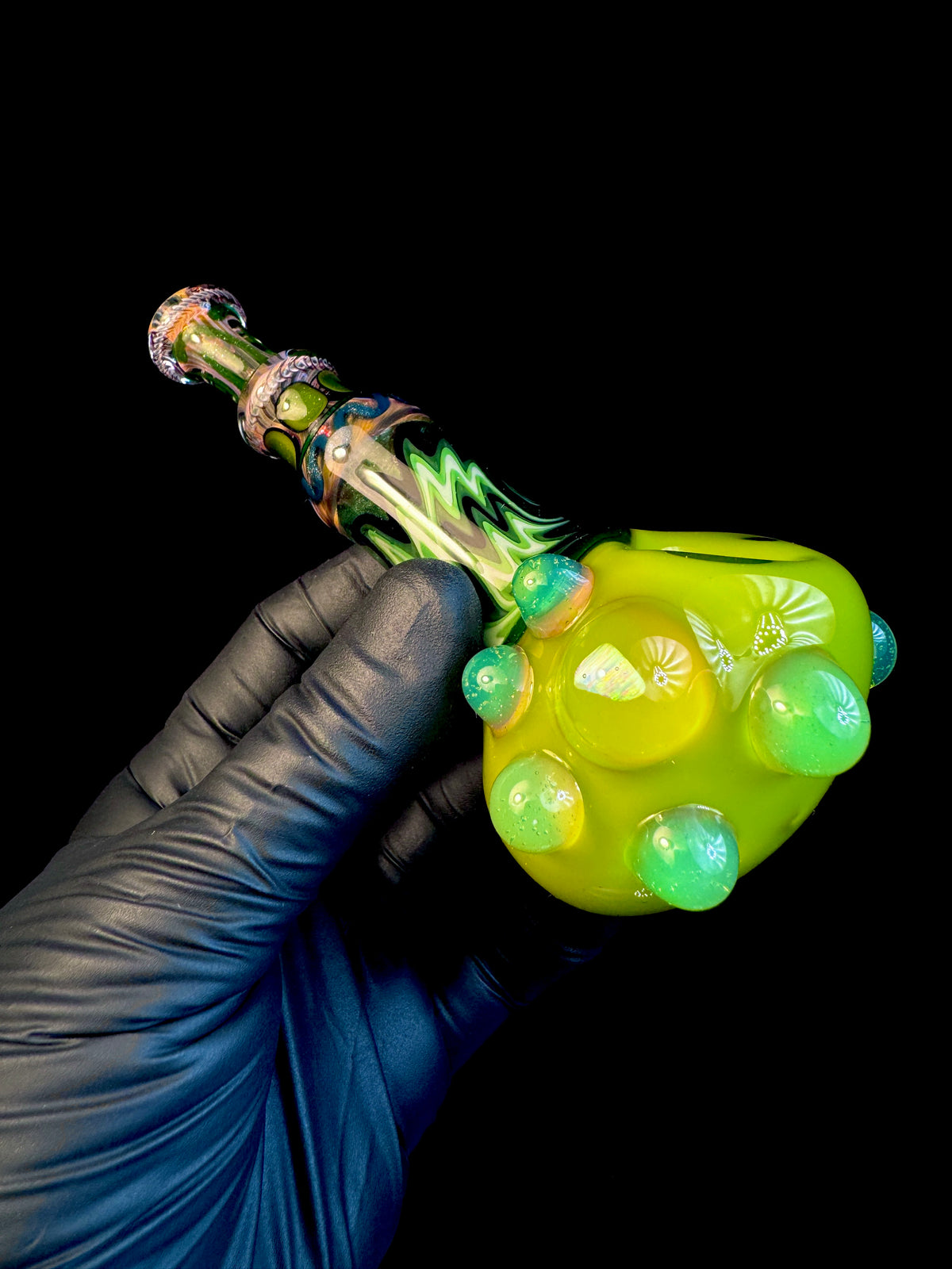 Chartreuse x Green stardust fade Wigwag Pipe
