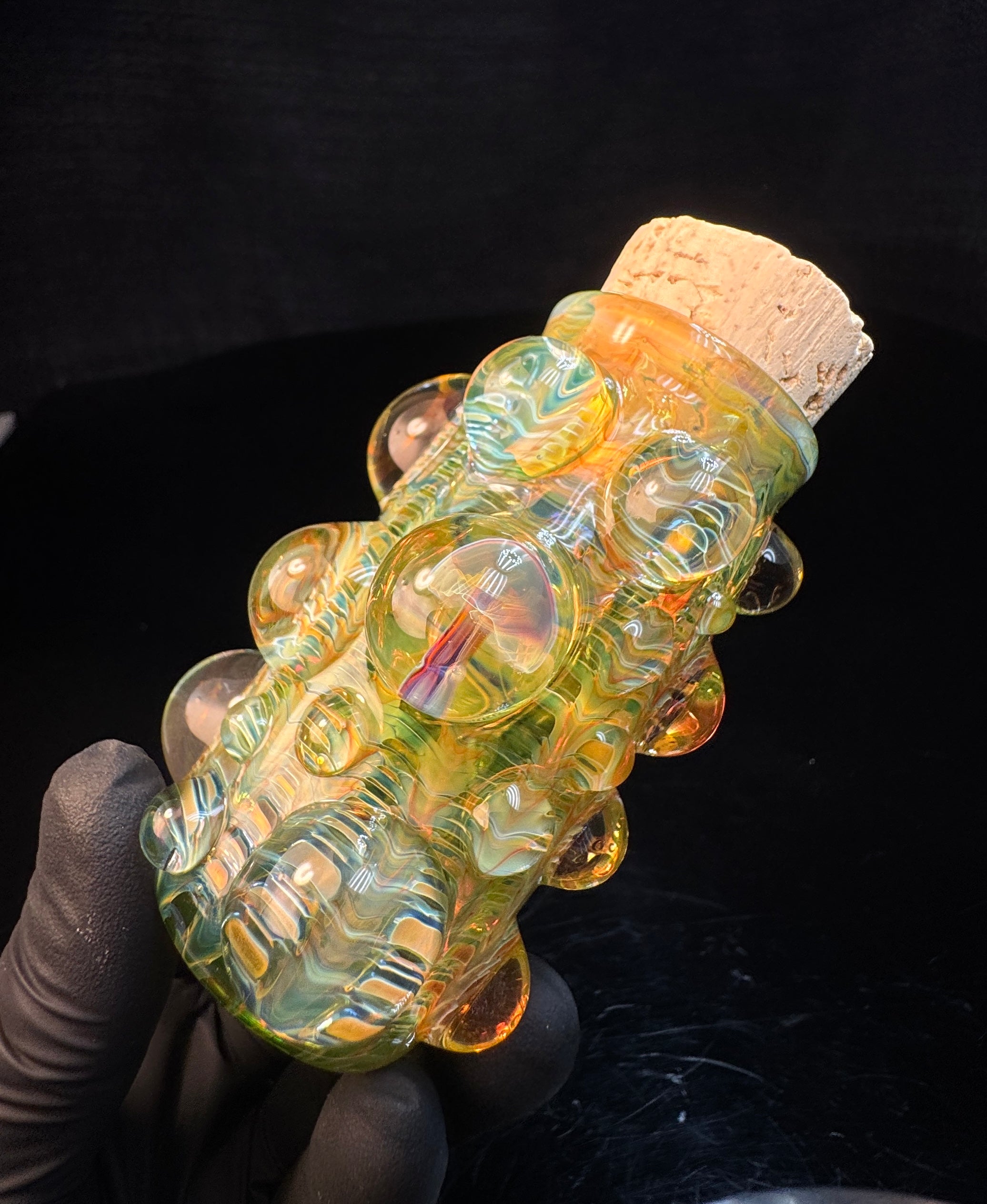 Dark web Wrap n’ Rake flat bottom mushroom Nug Jar