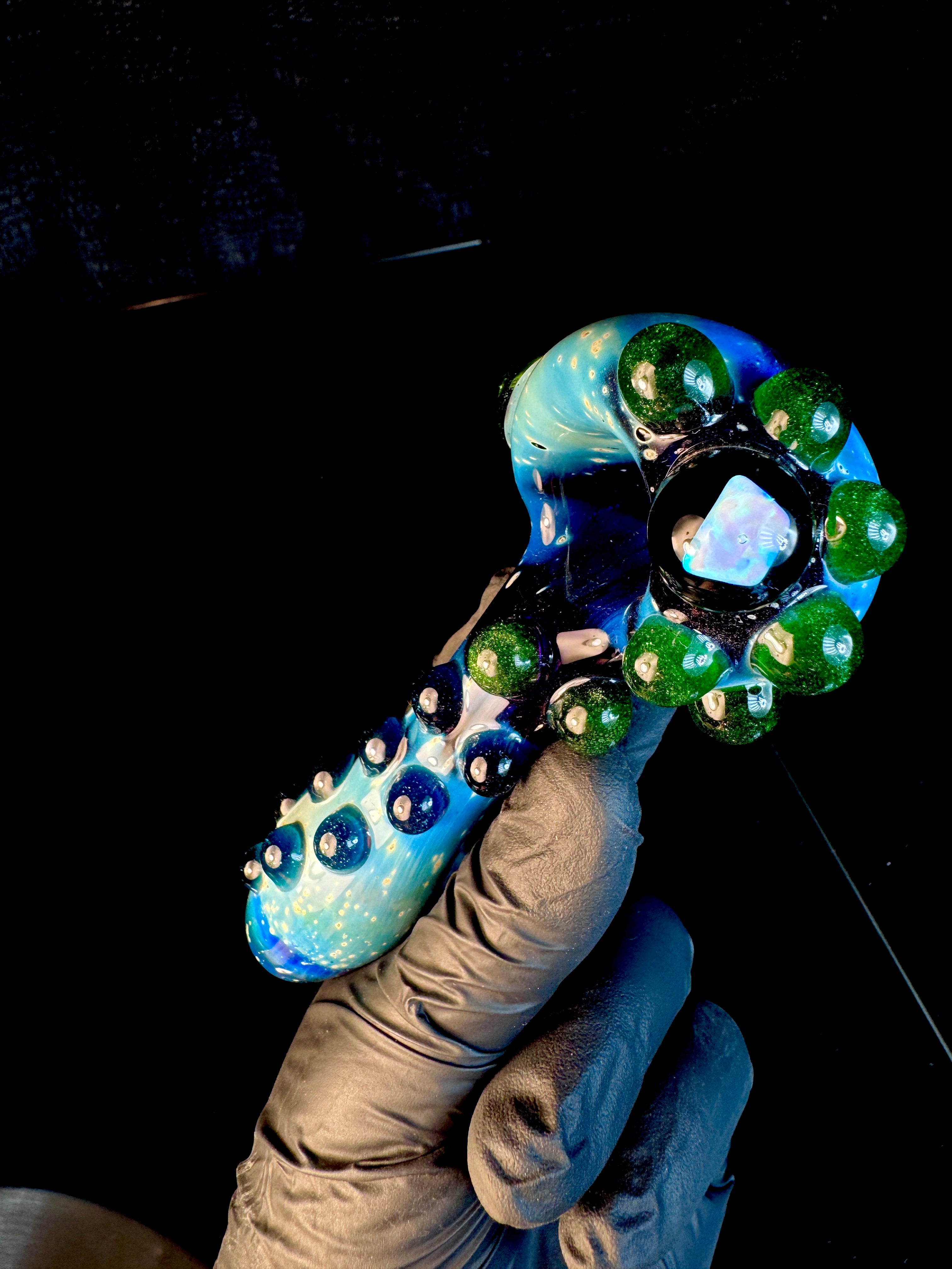 Green stardust x blue stardust x Starry night opal pipe
