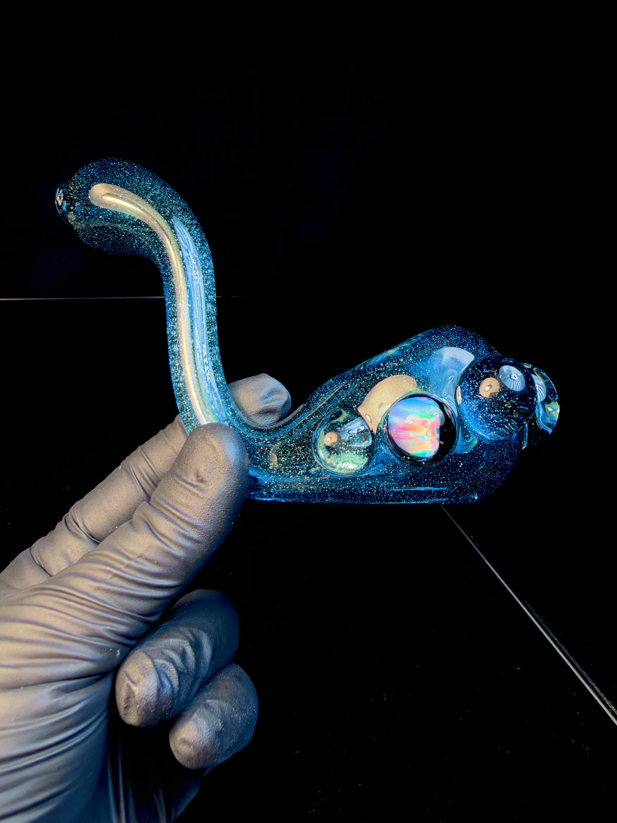 Blue stardust opal bendy