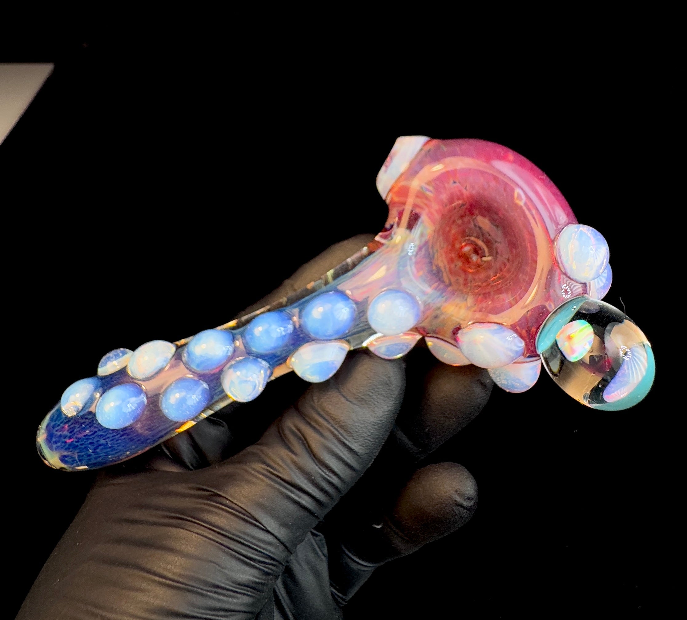 Fire and ice opal pipe