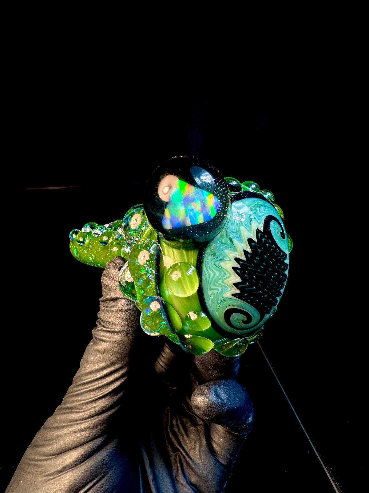 Wigwag opal pipe