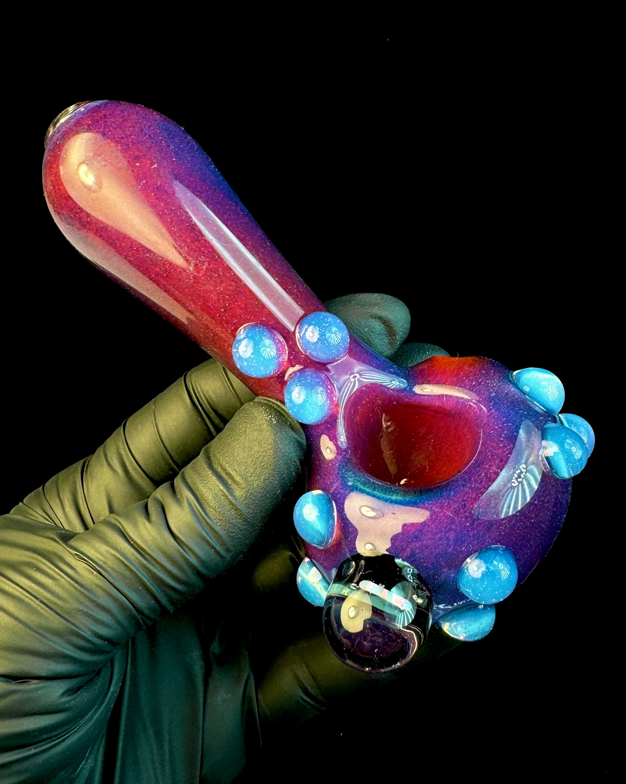 Midnight magenta opal pipe