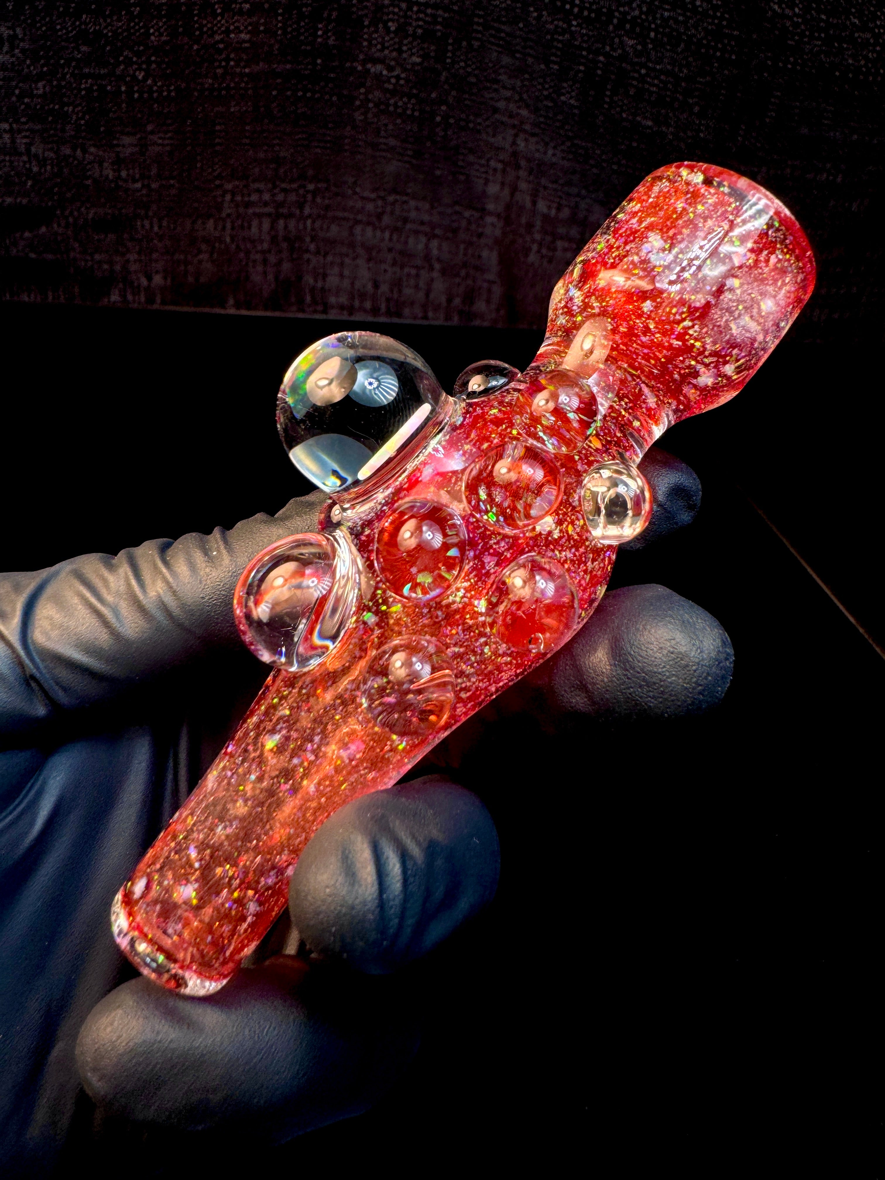Ruby *uber thick* Icy White Satin cropal opal chillum