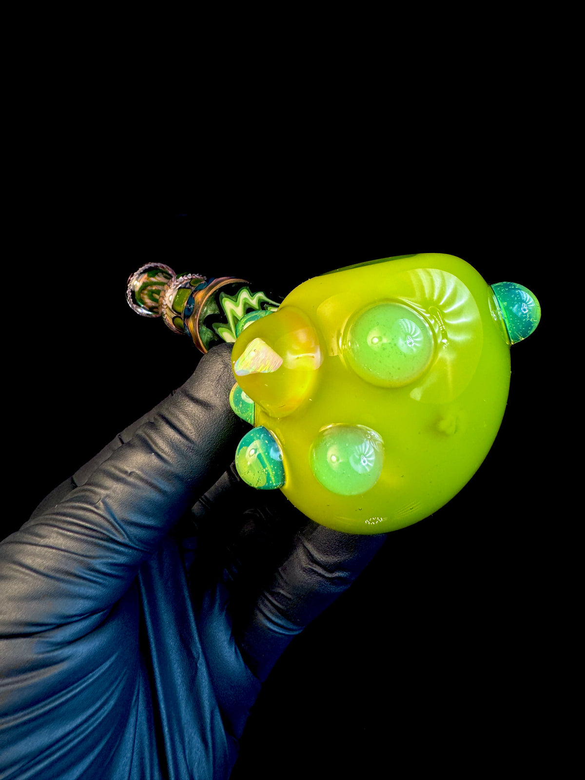 Chartreuse x Green stardust fade Wigwag Pipe