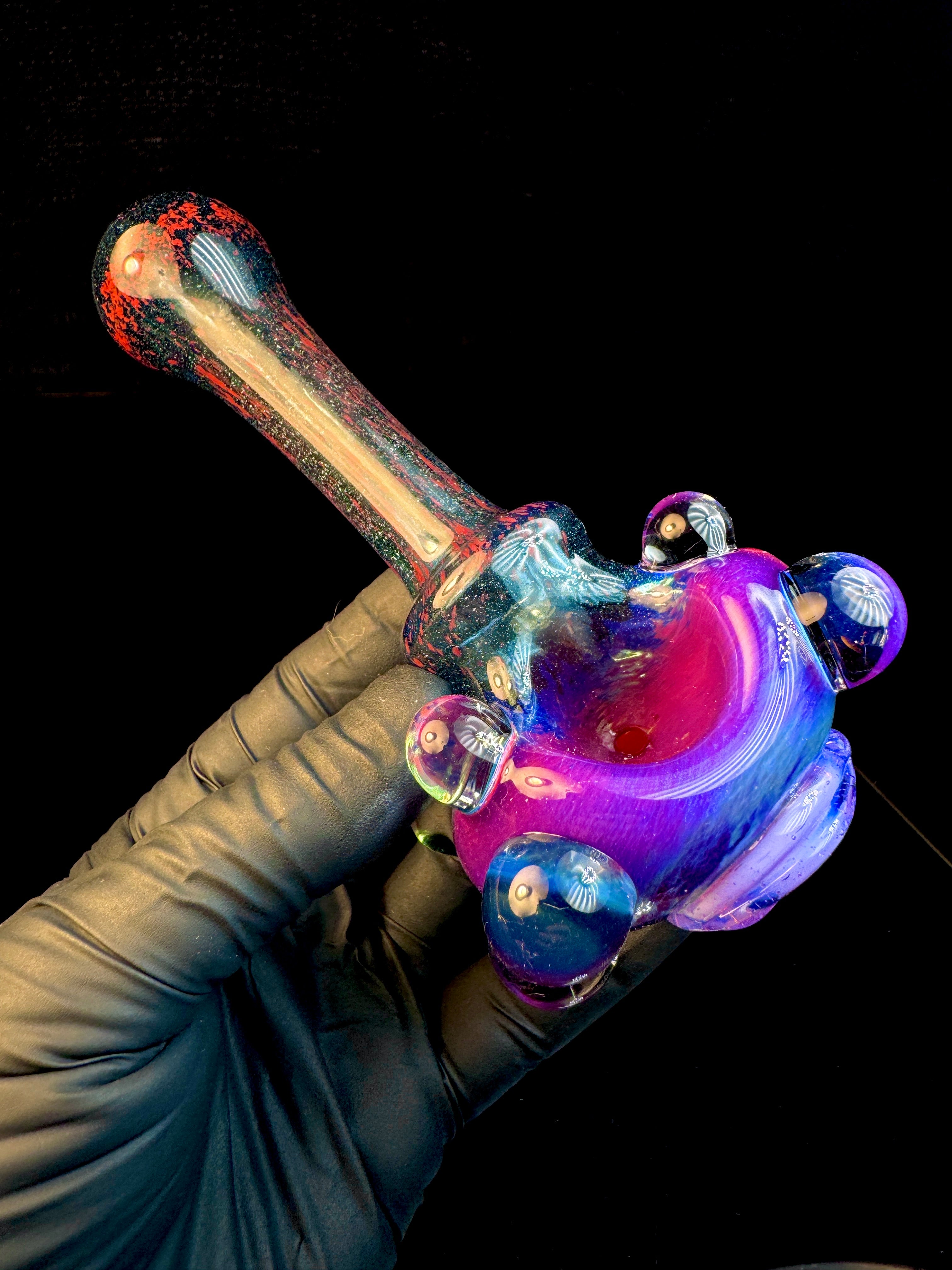 Midnight magenta x Blue stardust eyeball monster