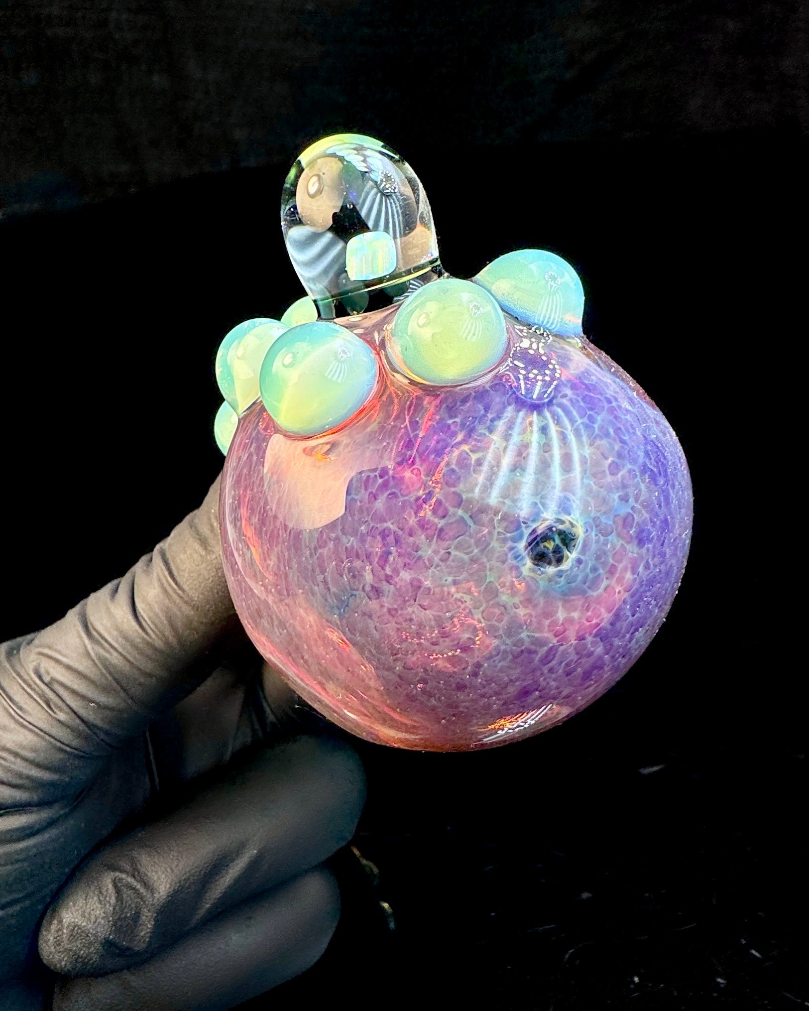 Amber purple x midnight magenta opal pipe