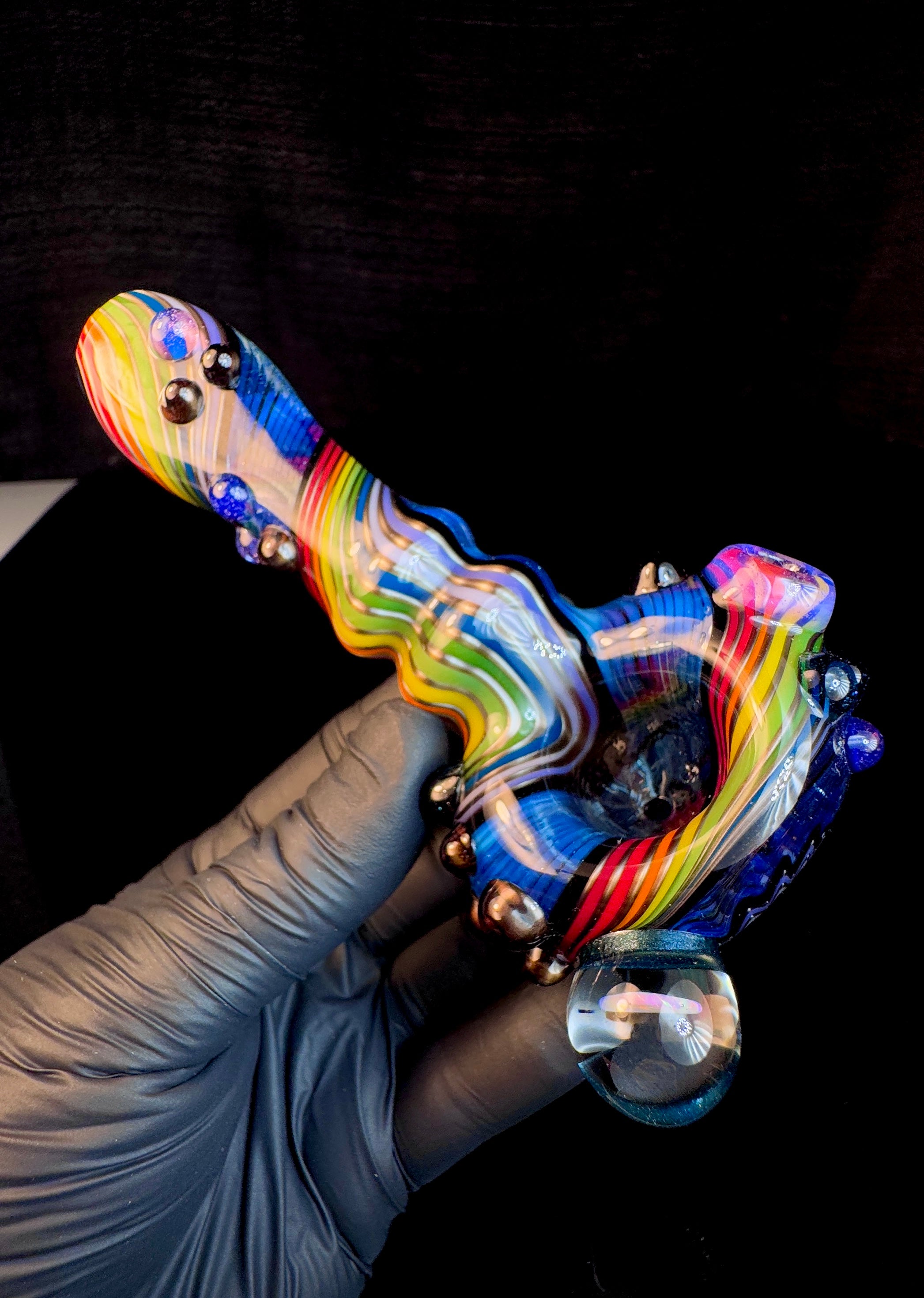 Wigwag rainbow opal pipe