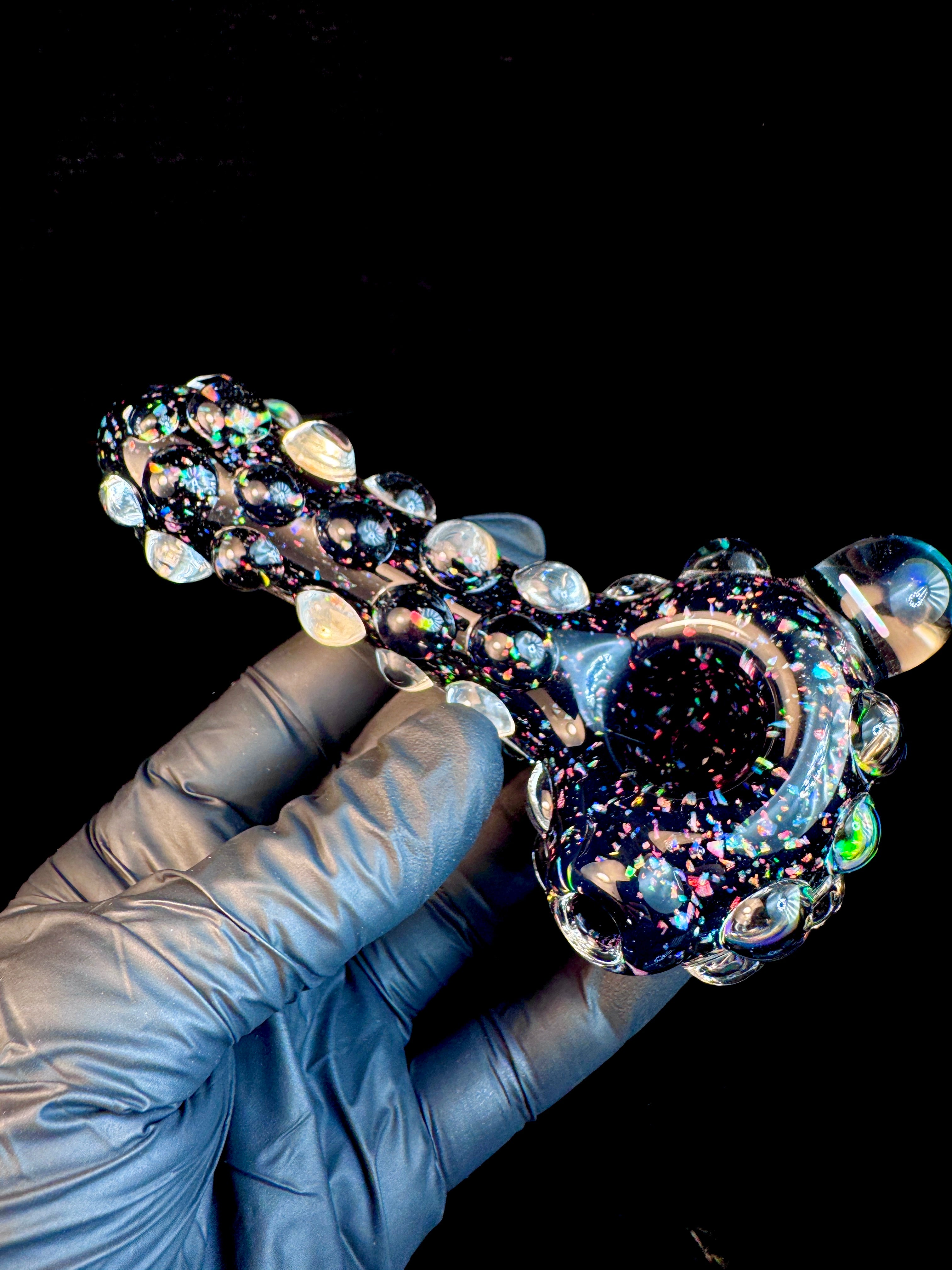 Lefty crushed opal spoon