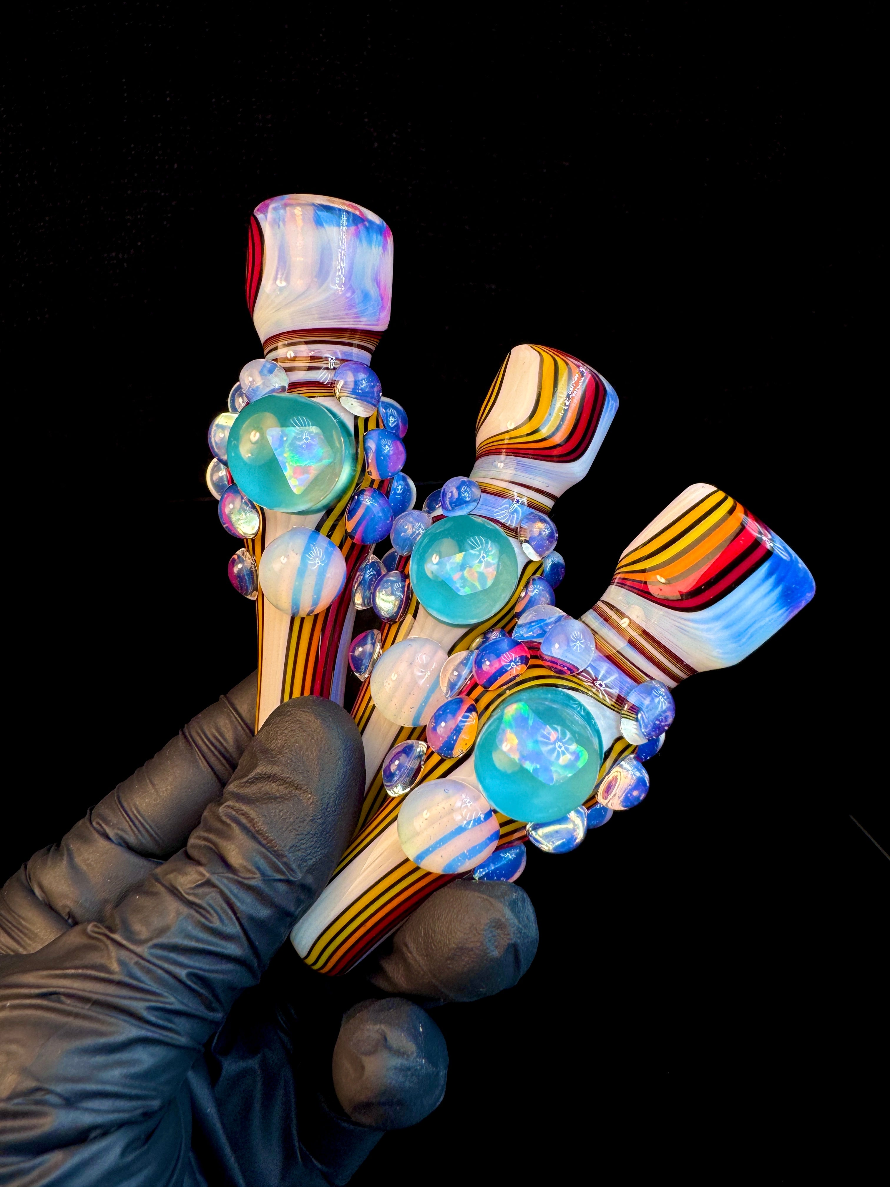 Secret white fire opal chillum